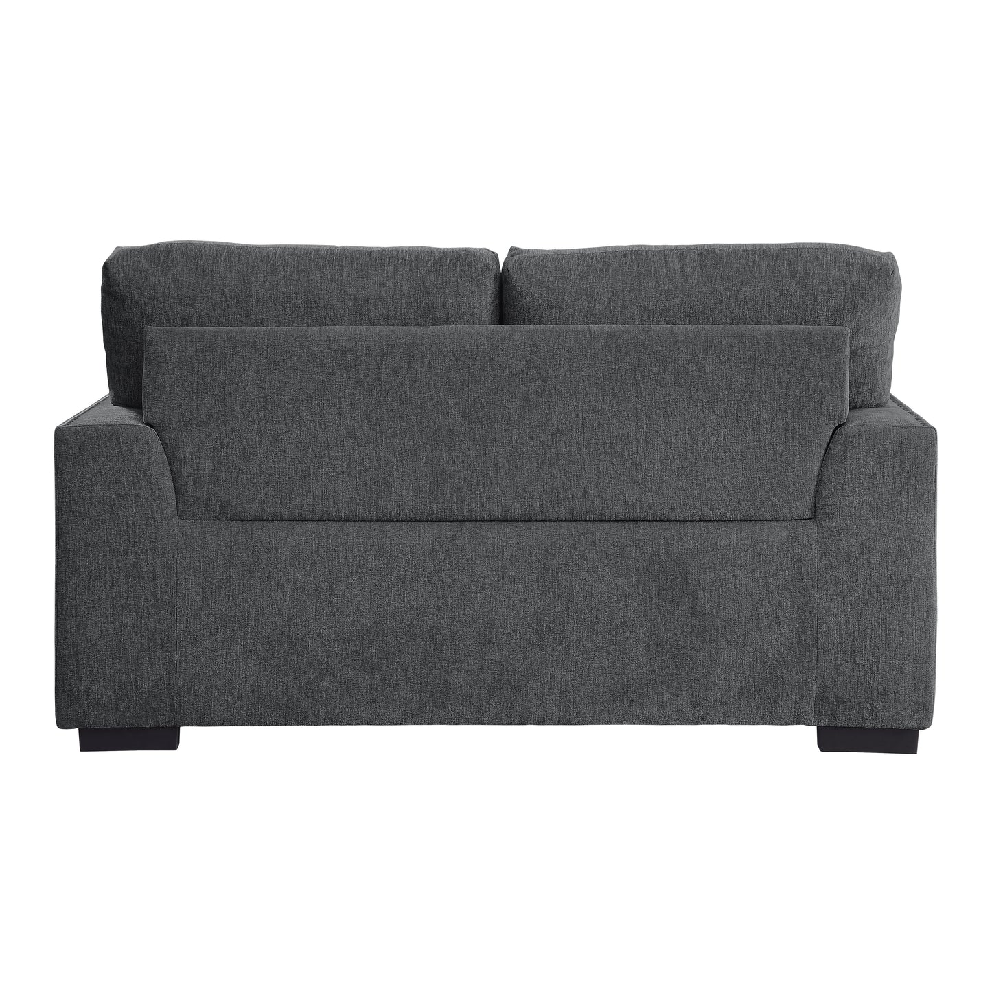 Homelegance Morelia Loveseat in Charcoal Chenille 9468CC-2