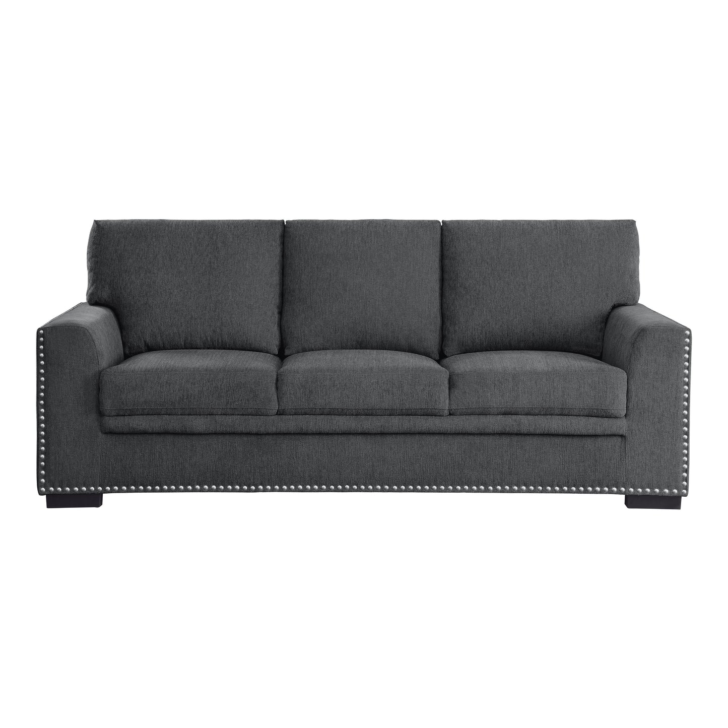 Homelegance Morelia Charcoal Chenille Sectional Sofa 9468CC-3