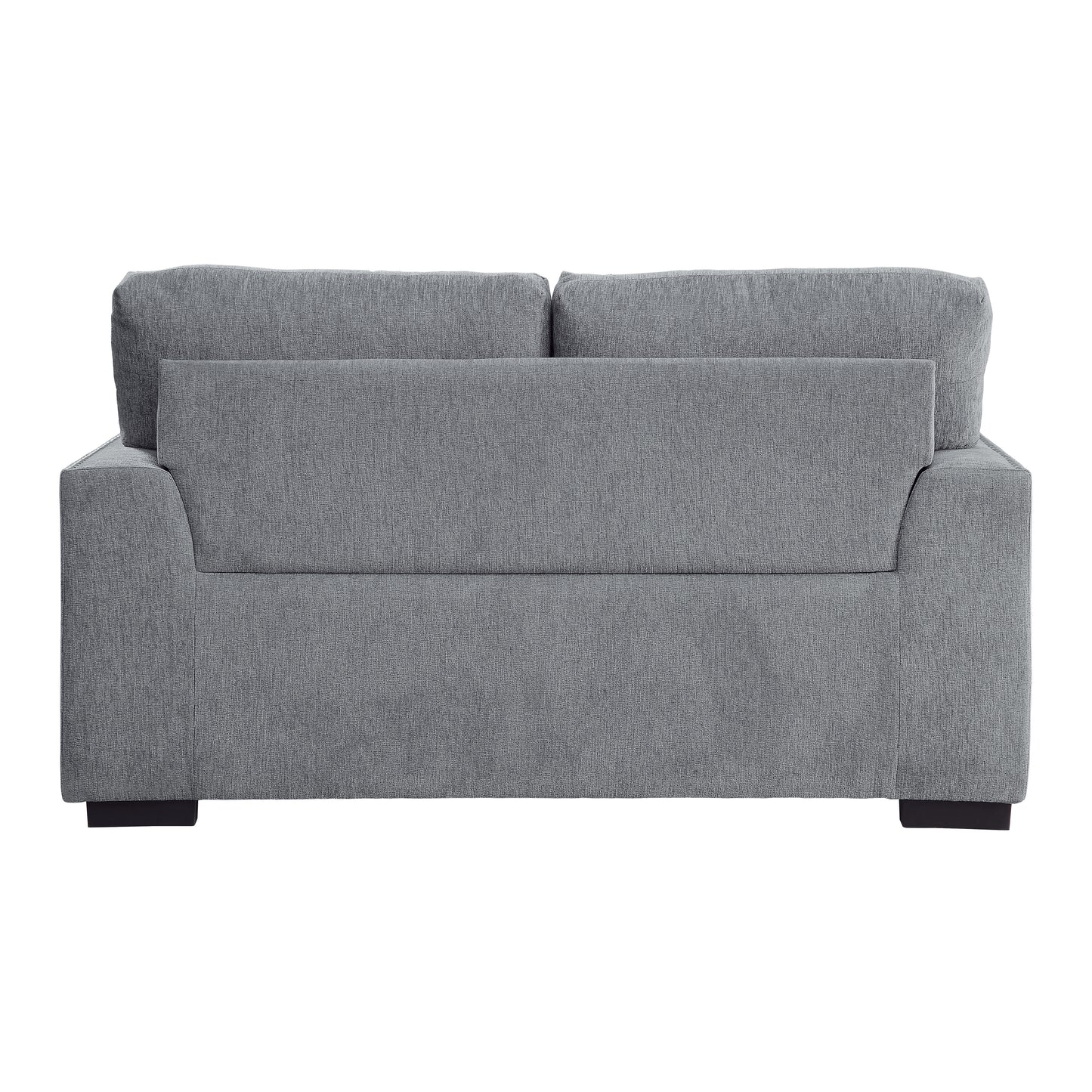 Homelegance Morelia Loveseat in Gray Chenille with Nailhead Trim 9468DG-2