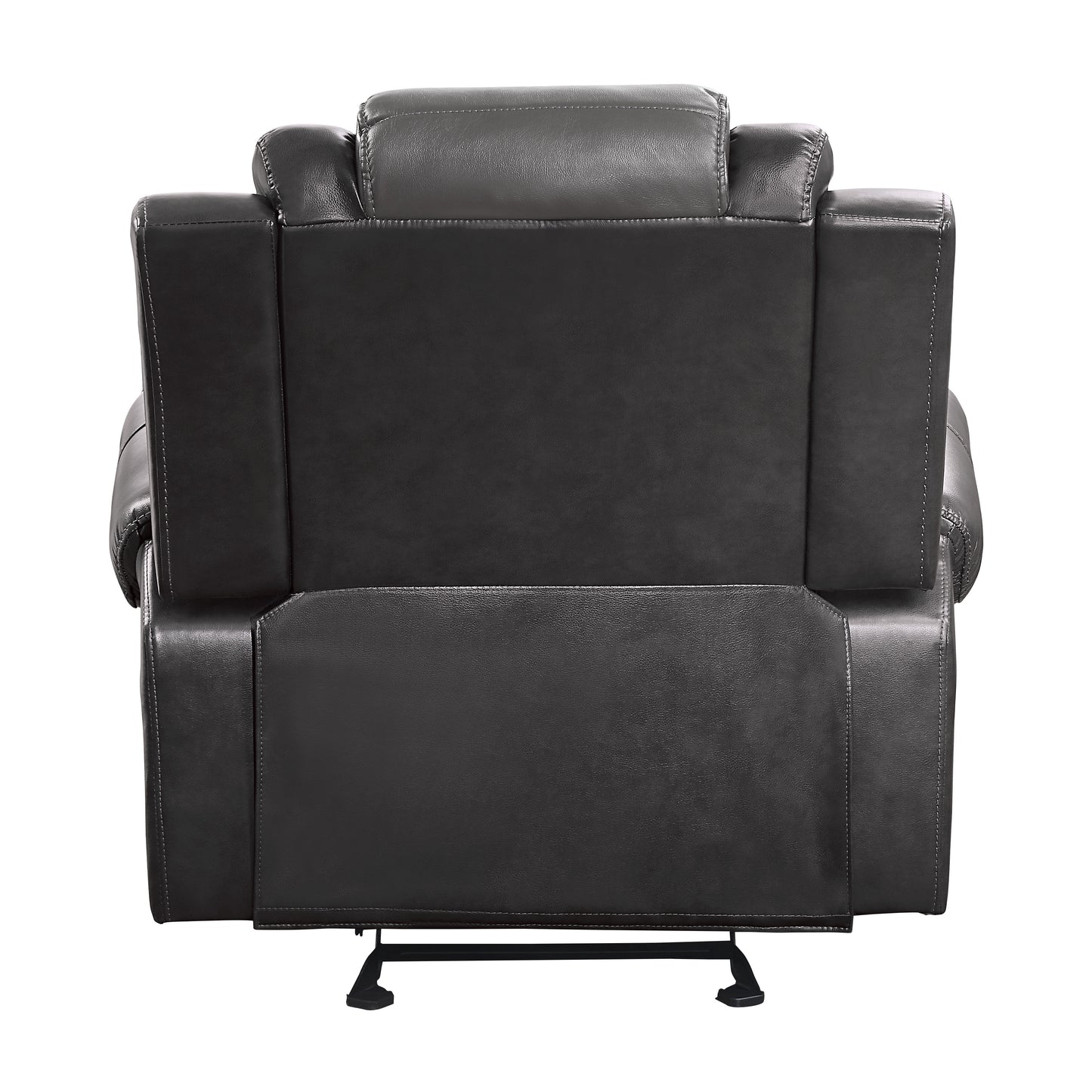 Homelegance Briscoe Glider Recliner Chair in Two-Tone Gray 9470GY-1