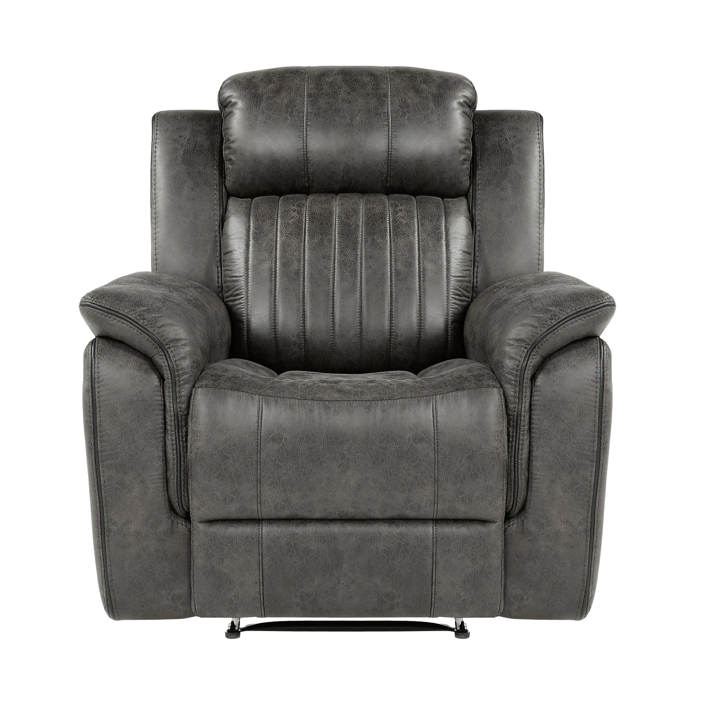 Homelegance Centeroak Reclining Chair in Brownish Gray 9479BRG-1