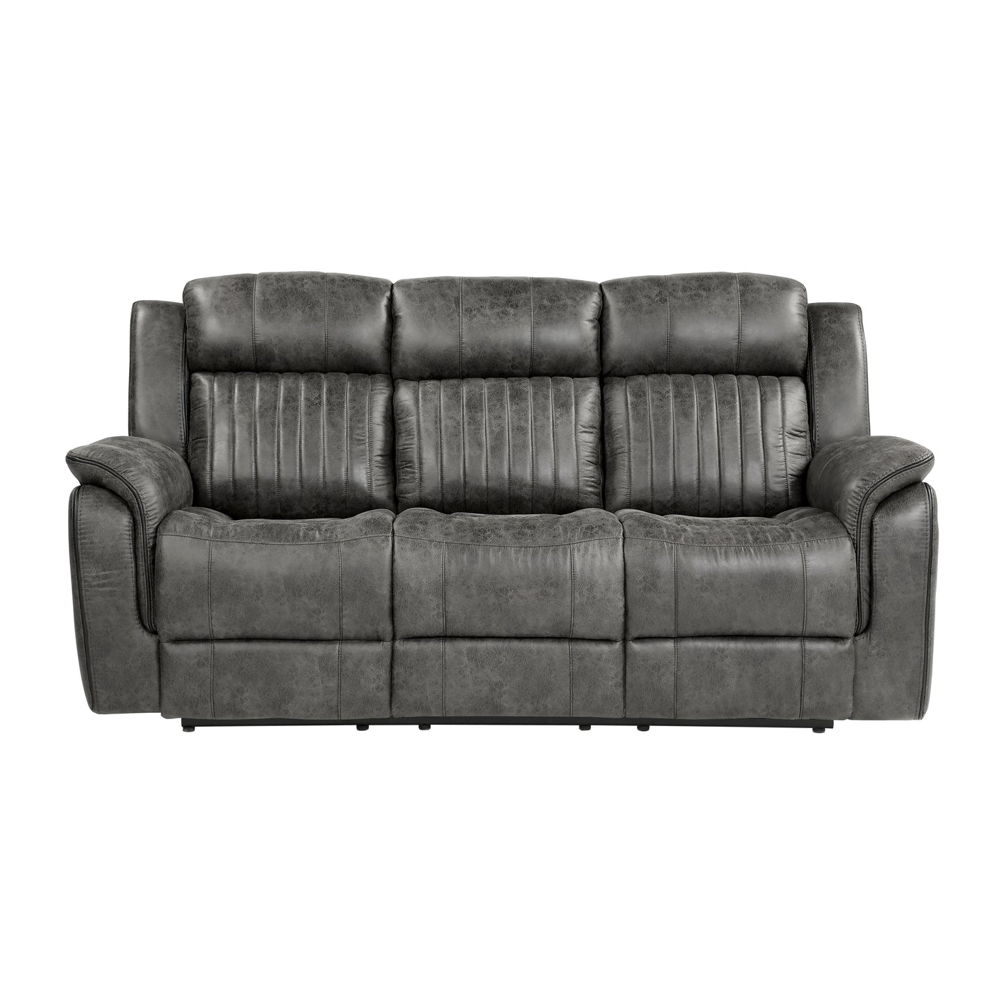 Homelegance Centeroak Sectional Sofa in Brownish-Gray Polished Microfiber 9479BRG-3