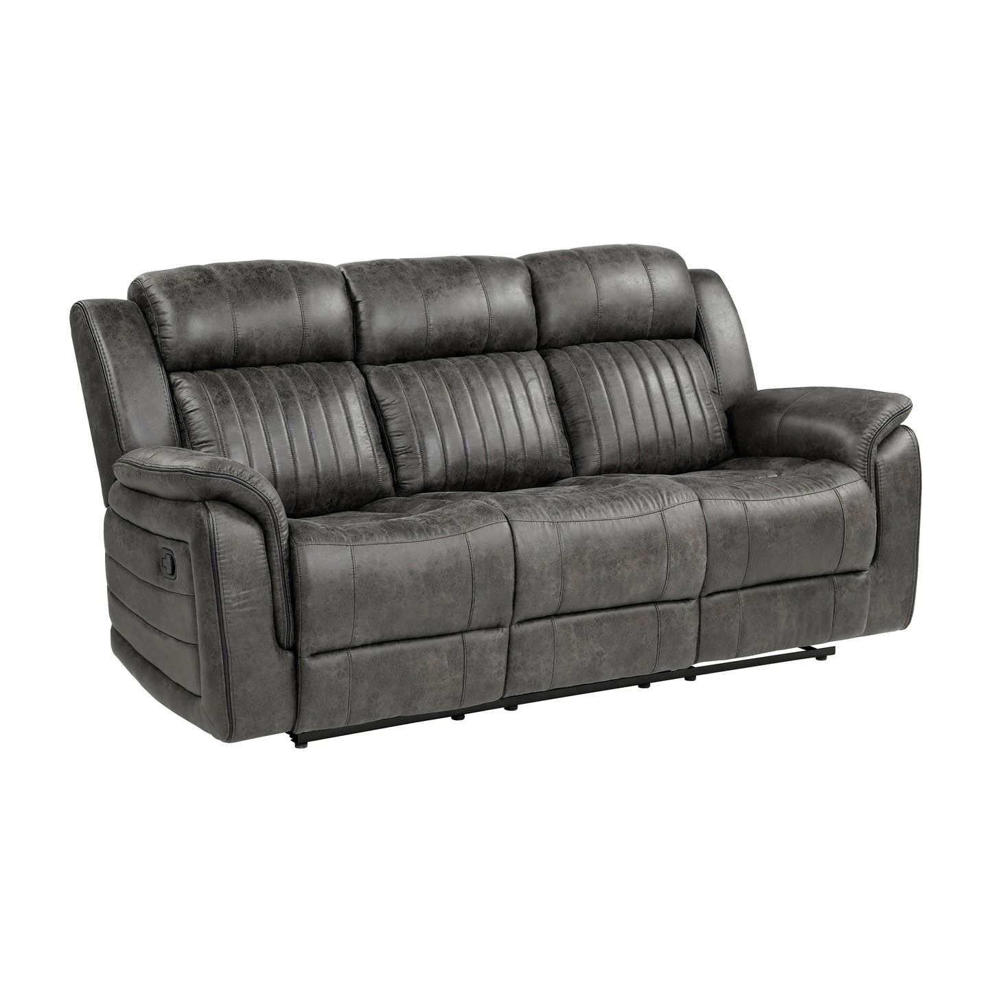 Homelegance Centeroak Sectional Sofa in Brownish-Gray Polished Microfiber 9479BRG-3