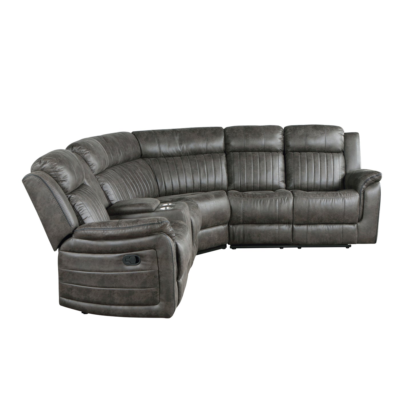 Homelegance Centeroak Sectional Sofa in 9479BRG-SC for Stylish Comfort