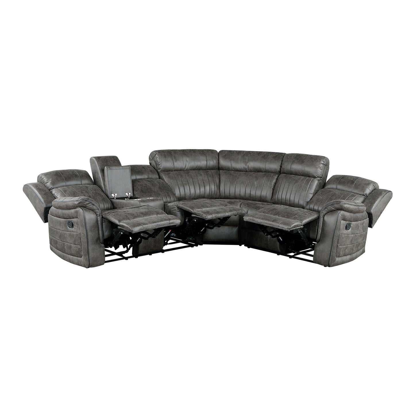 Homelegance Centeroak Sectional Sofa in 9479BRG-SC for Stylish Comfort