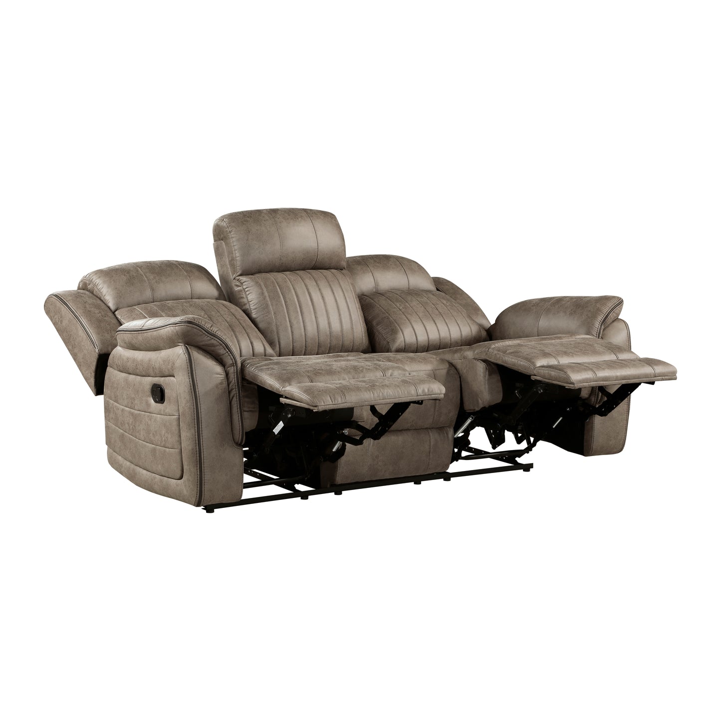 Homelegance Centeroak Sandy Brown Double Reclining Sectional Sofa 9479SDB-3