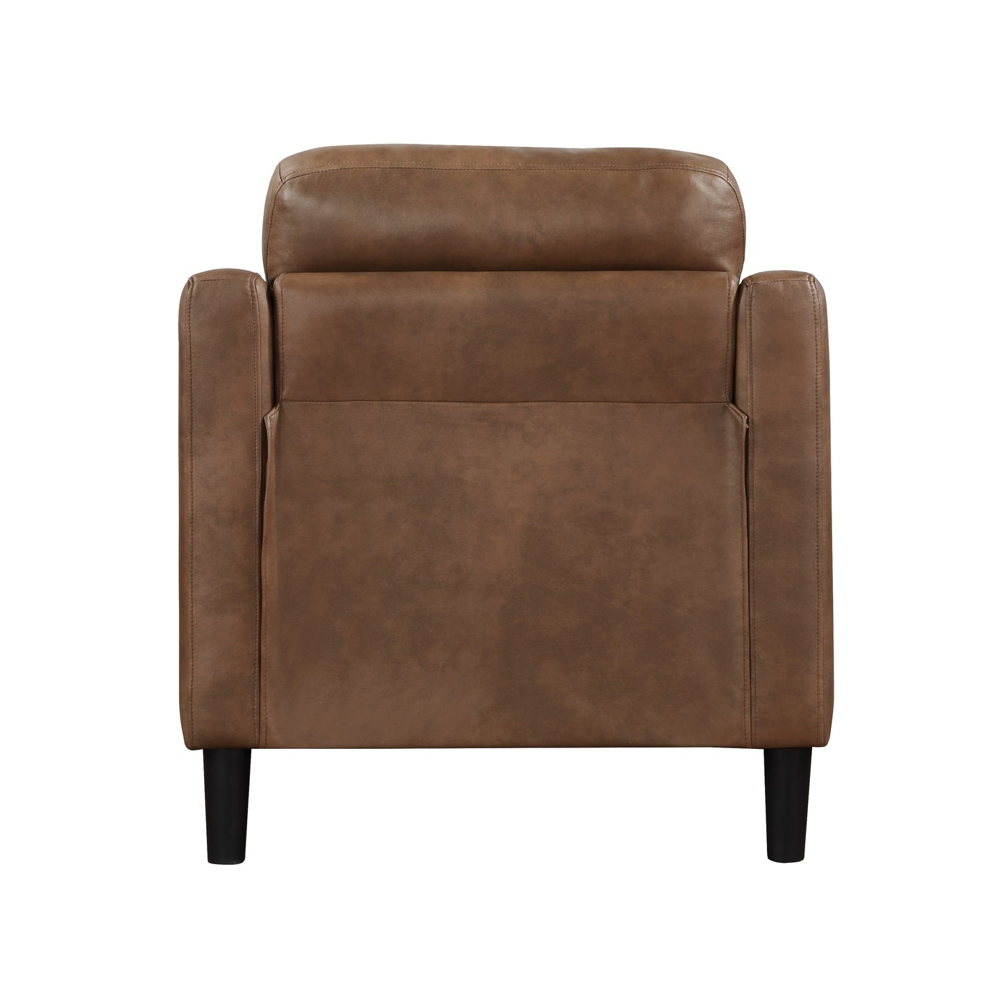 Homelegance Mallory Accent Chair in Brown Polished Microfiber 9489BRW-1