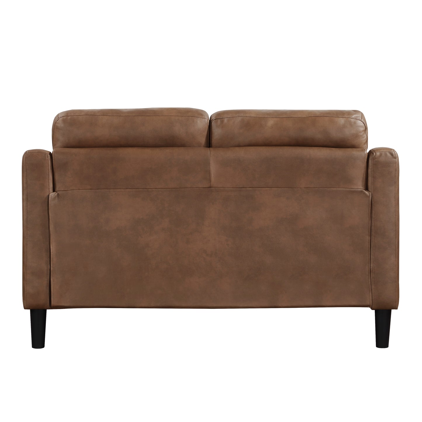 Homelegance Mallory Loveseat in Brown Polished Microfiber 9489BRW-2