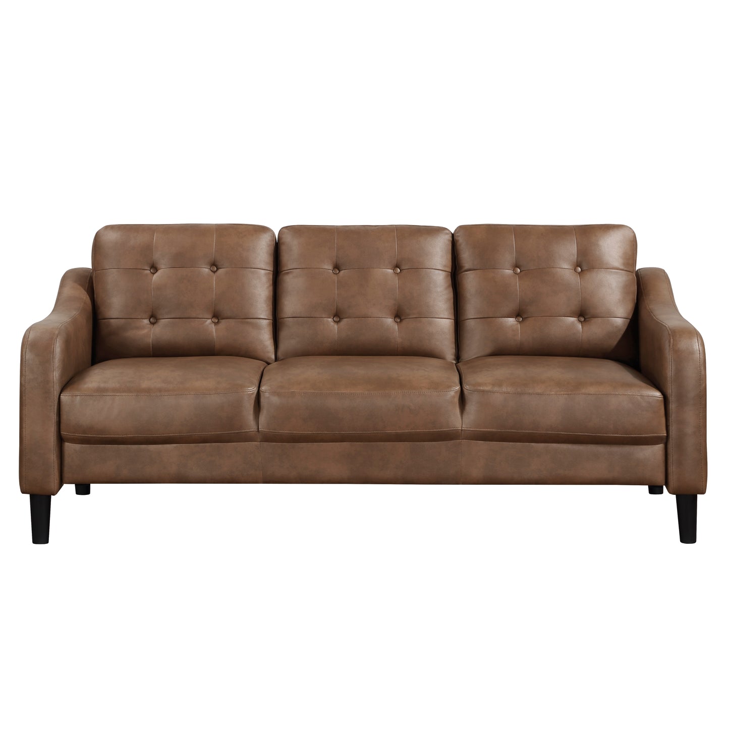 Homelegance Mallory Sectional Sofa in Rich Brown Polished Microfiber 9489BRW-3