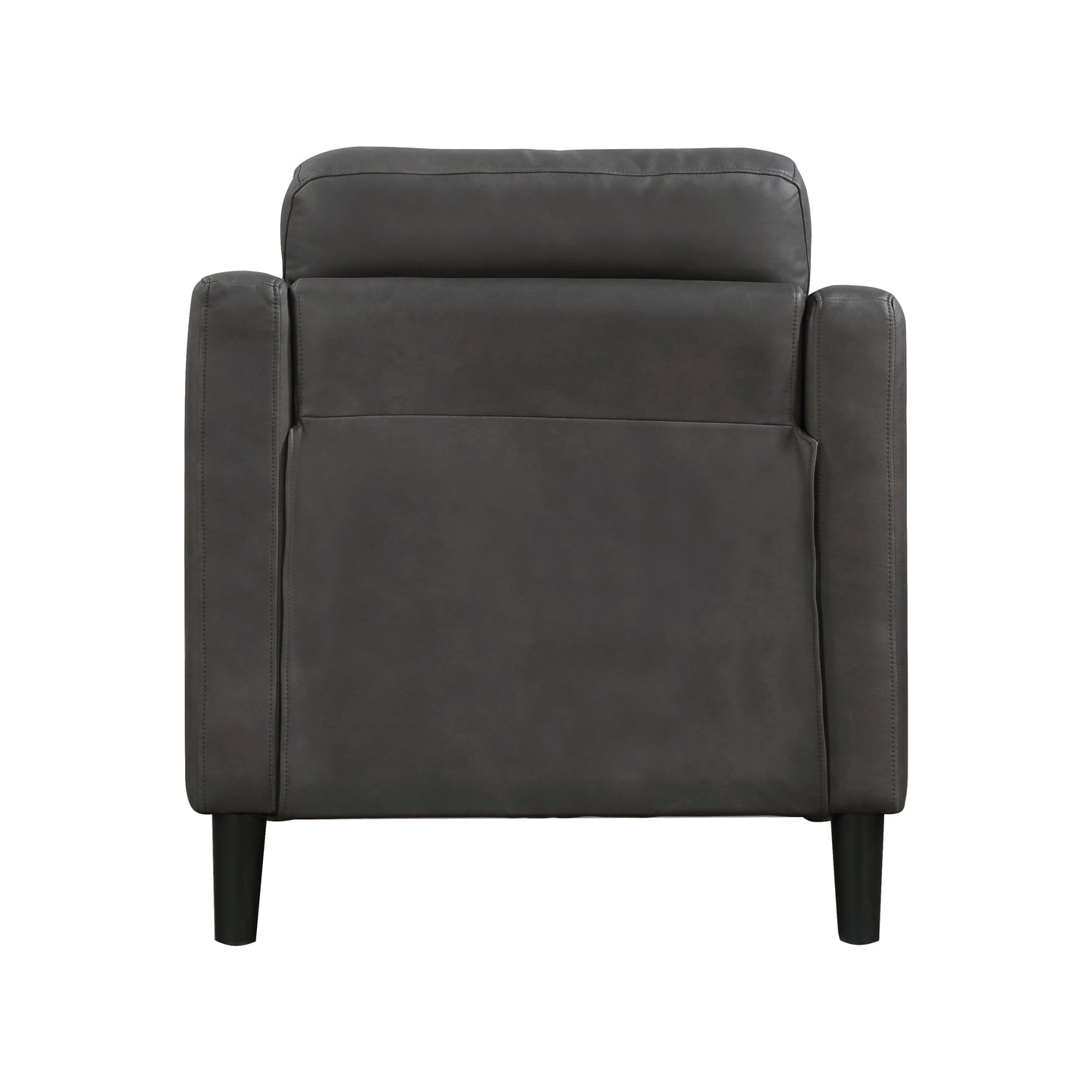Homelegance Mallory Accent Chair in Polished Microfiber Gray 9489GRY-1