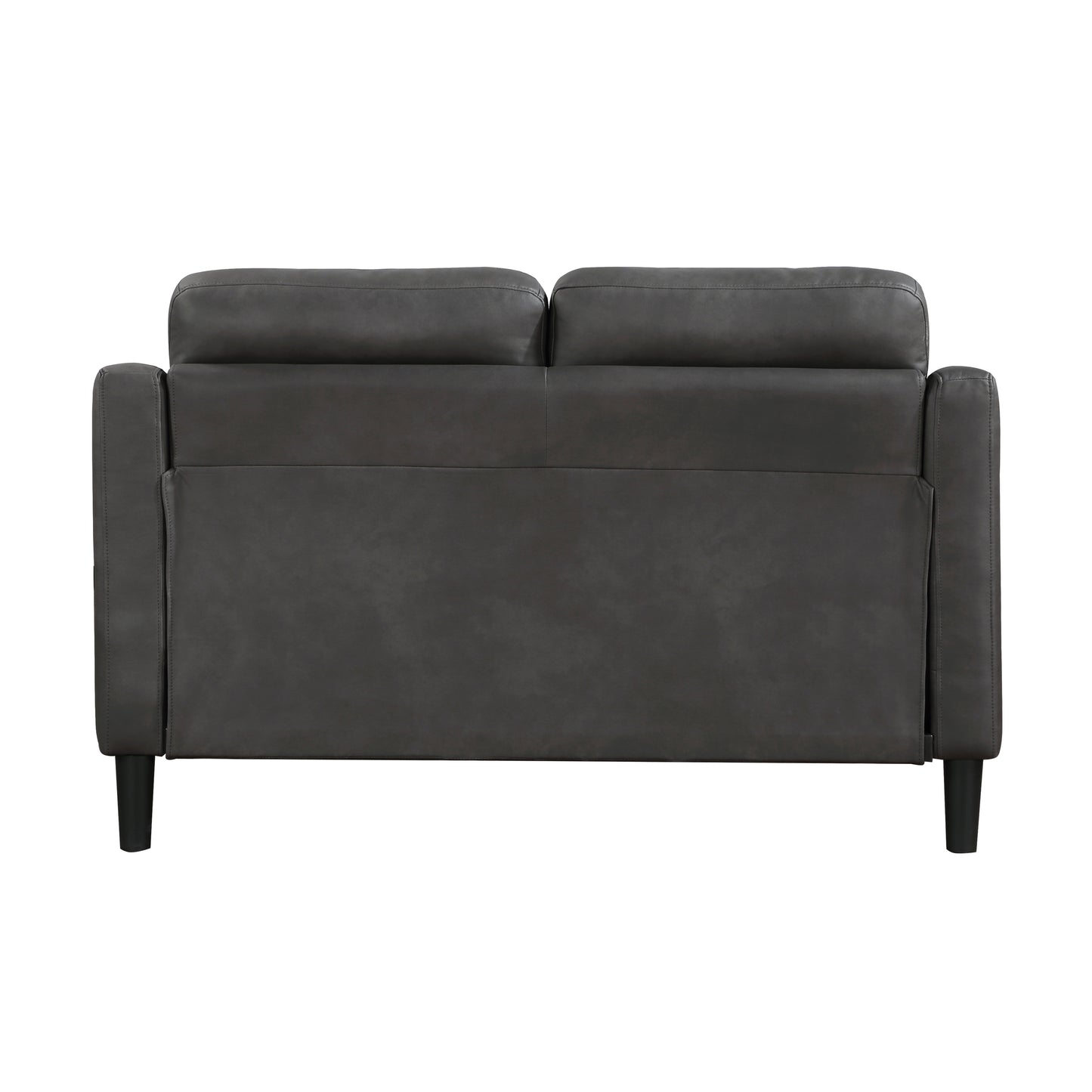Homelegance Mallory Loveseat in Gray Polished Microfiber 9489GRY-2
