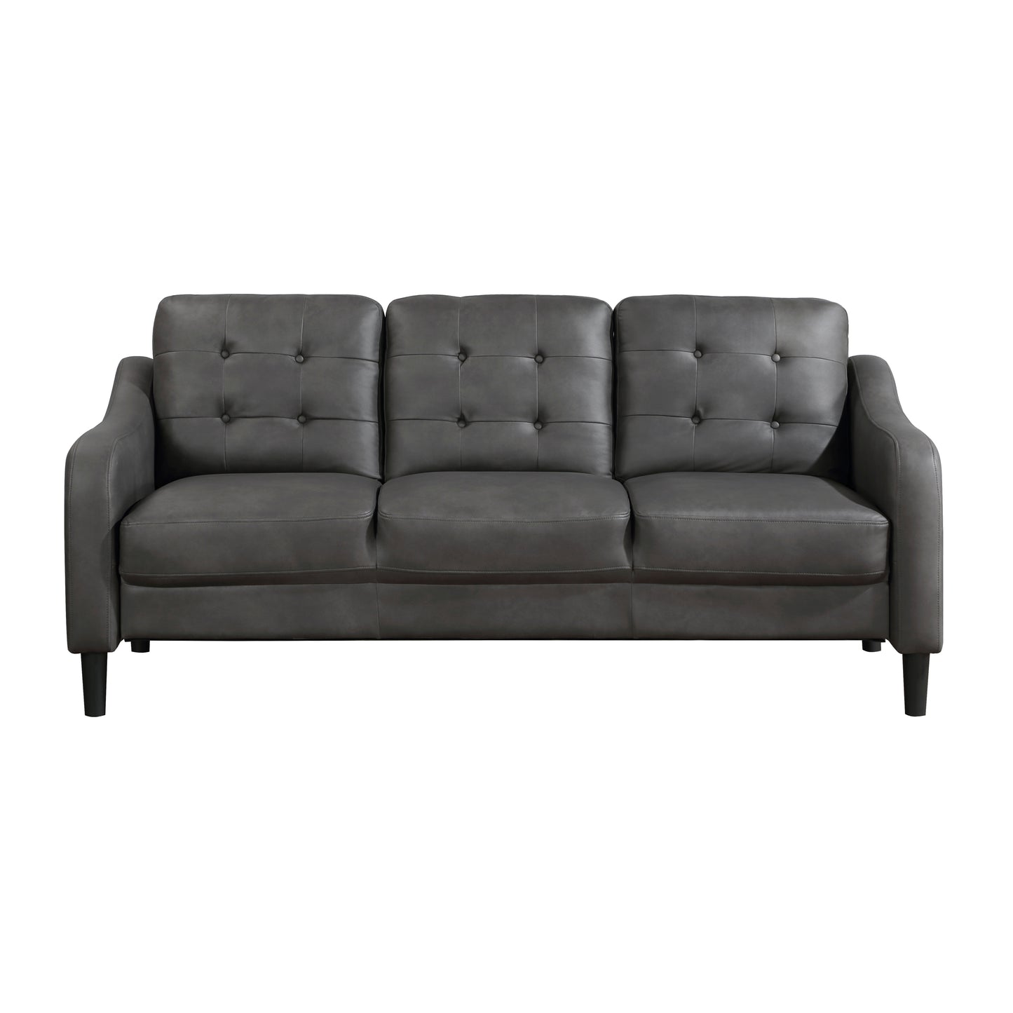 Homelegance Mallory Sectional Sofa Gray Polished Microfiber 9489GRY-3
