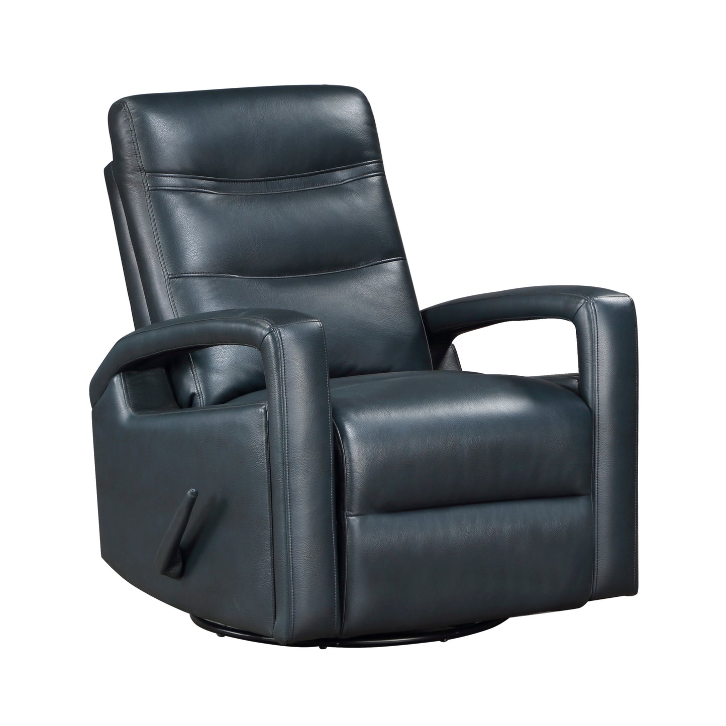Homelegance Camden Swivel Glider Reclining Chair in Navy Blue 9500NV-1