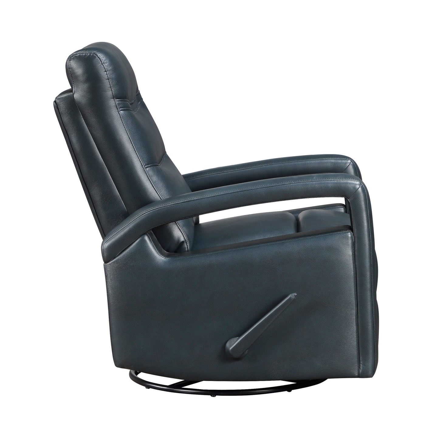 Homelegance Camden Swivel Glider Reclining Chair in Navy Blue 9500NV-1