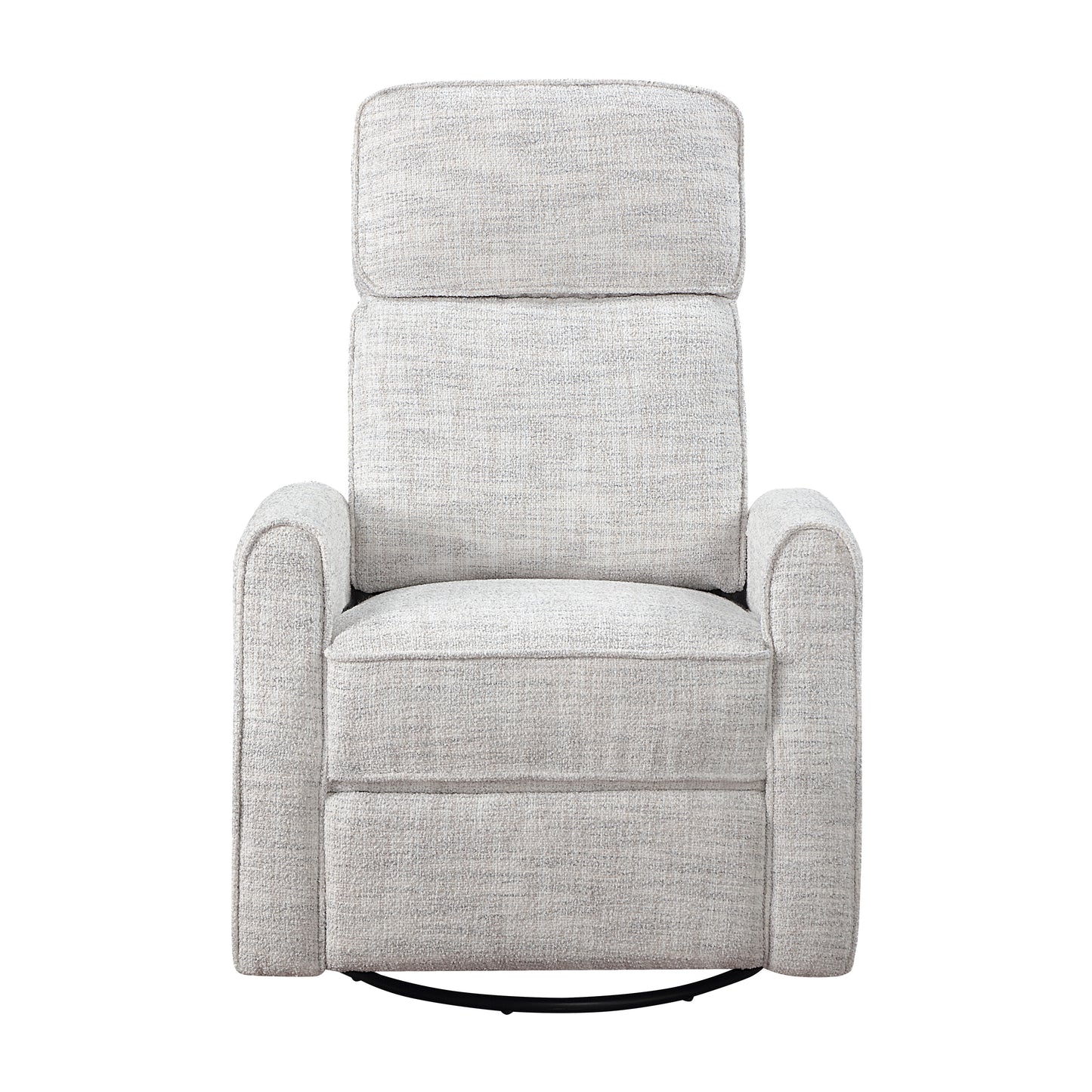 Homelegance 9502-1 Quartz Boucle Swivel Glider Reclining Chair with Gentle Motion