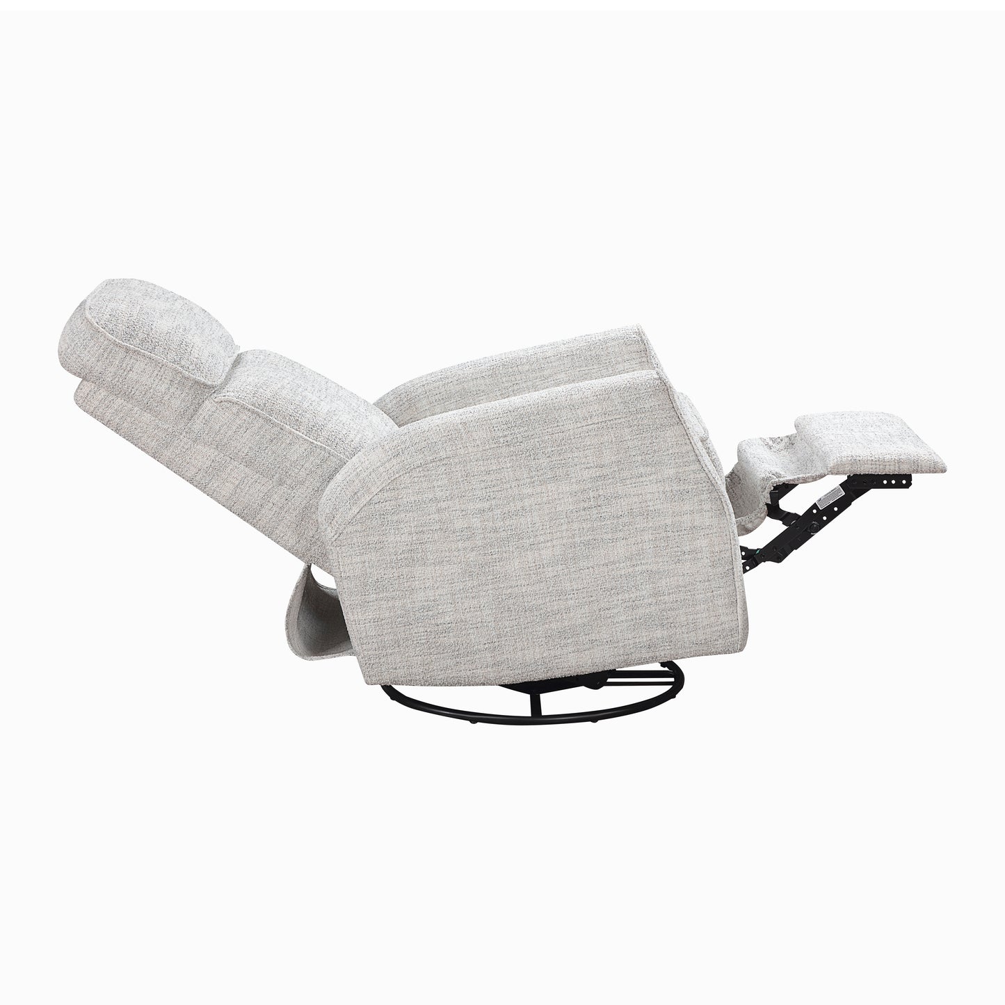 Homelegance 9502-1 Quartz Boucle Swivel Glider Reclining Chair with Gentle Motion