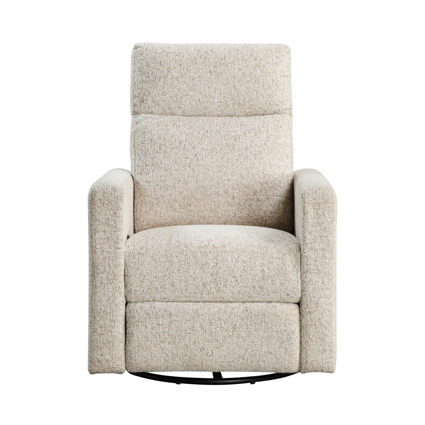 Homelegance Michelle Swivel Glider Reclining Chair in Quartz Chenille 9504-1