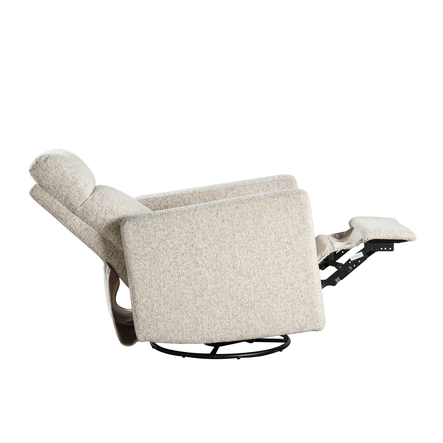 Homelegance Michelle Swivel Glider Reclining Chair in Quartz Chenille 9504-1