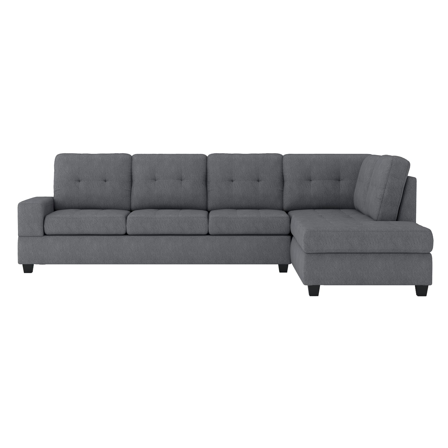 Homelegance Maston Sectional Sofa in Gray 9507DGY-3OT