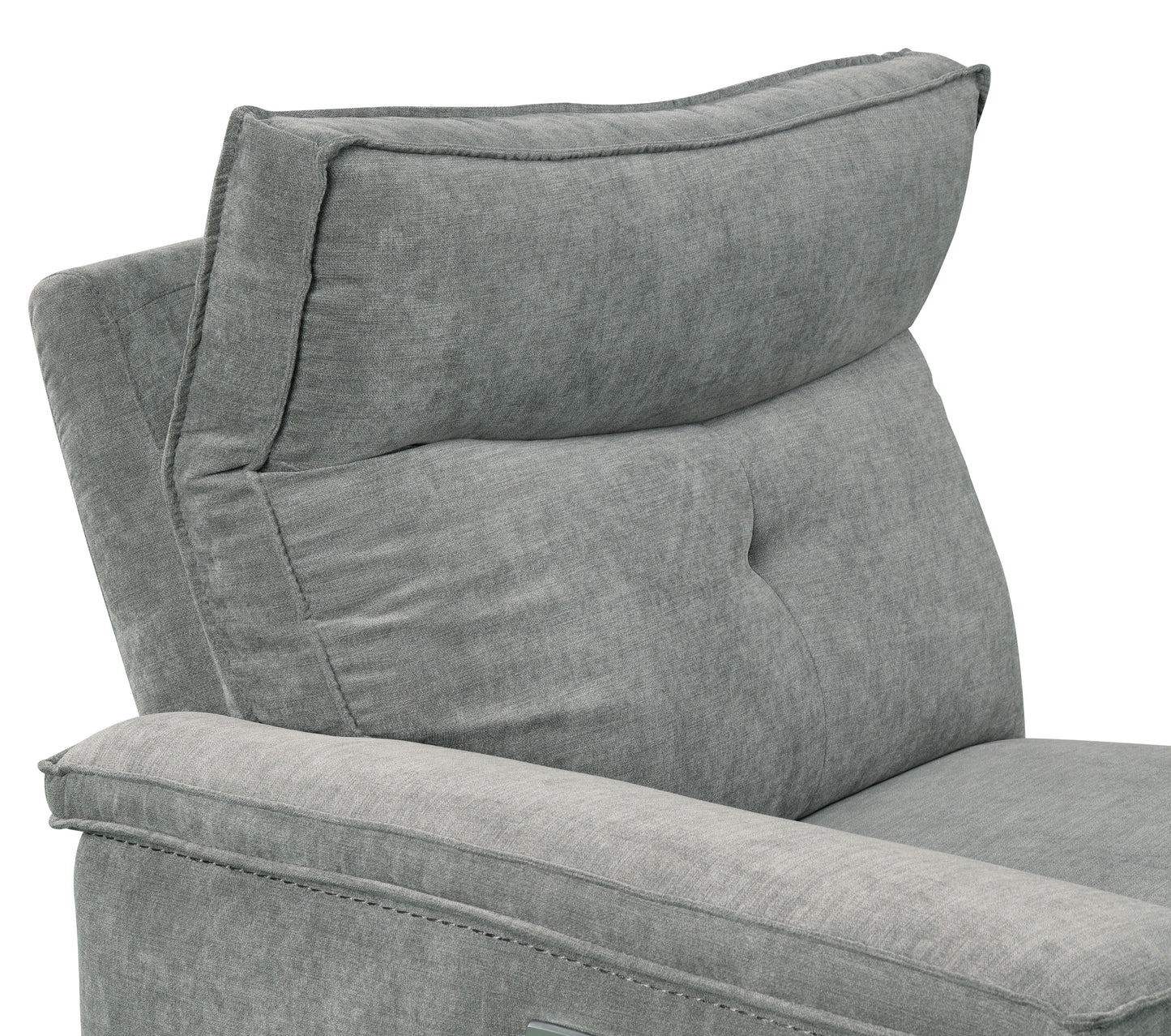 Homelegance Tesoro Sectional Sofa in Dark Gray 9509DG-6LRRRPWH
