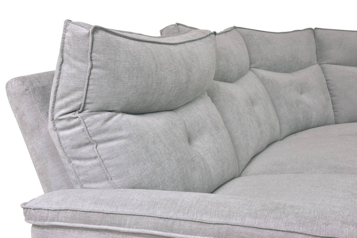 Homelegance Tesoro Sectional Sofa in Gray with Reclining Features 9509MGY-6LRPWH5R