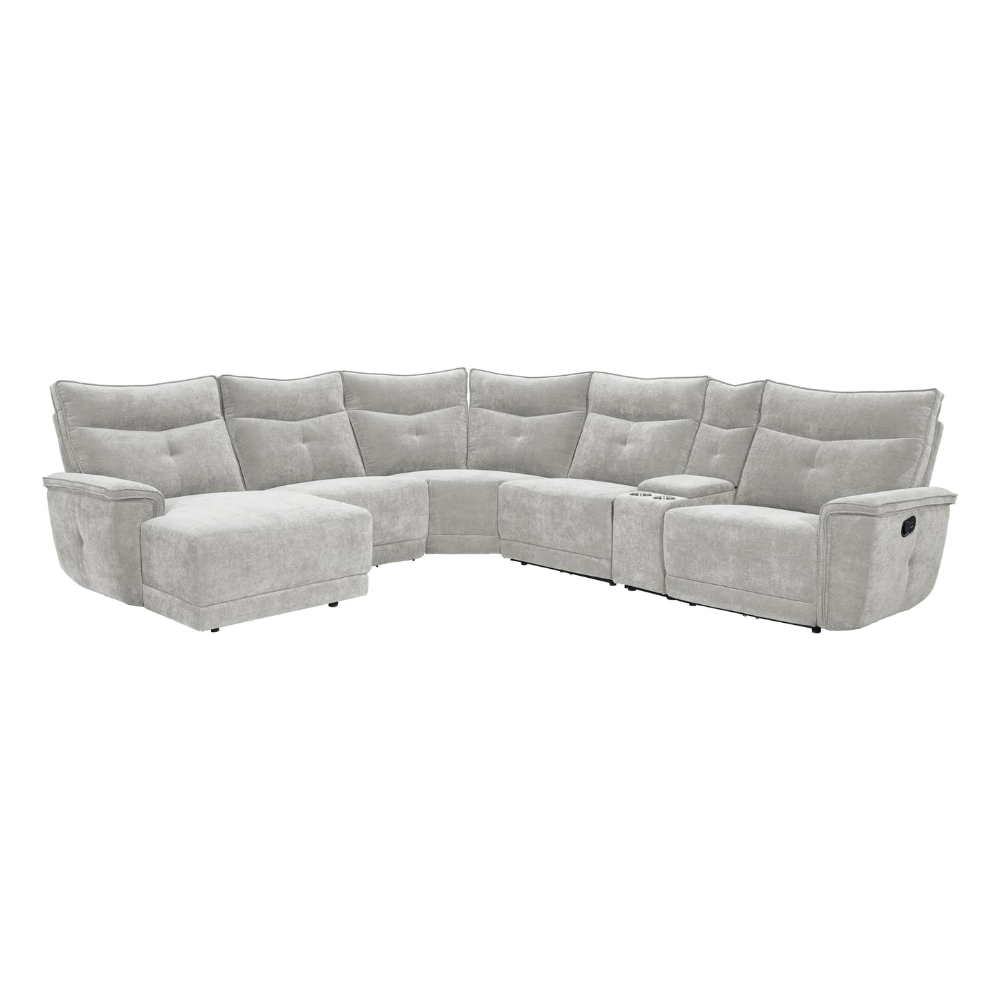 Homelegance Tesoro Sectional Sofa in Gray 9509MGY-65LRR