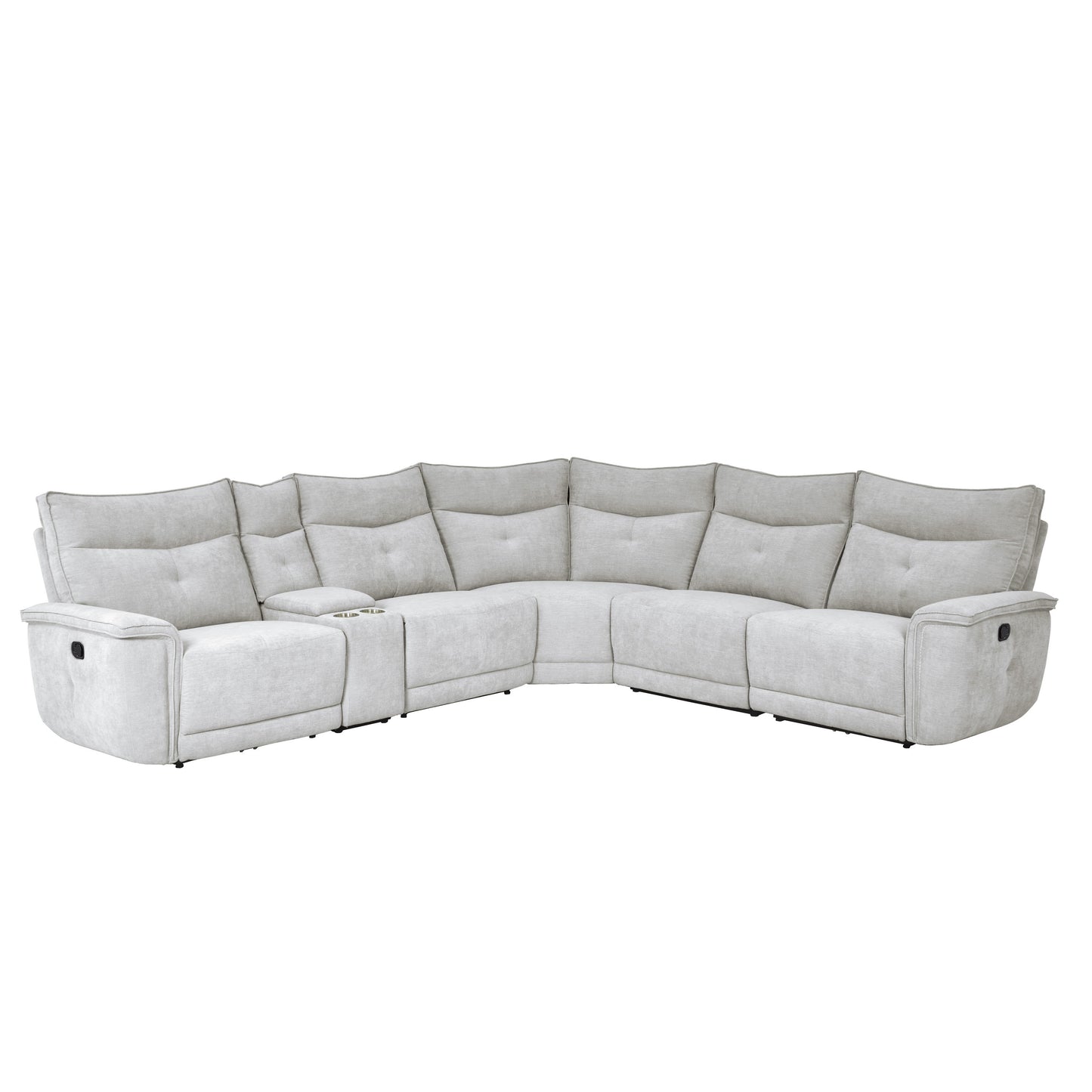Homelegance Tesoro Sectional Sofa in Gray 9509MGY-6LRRR