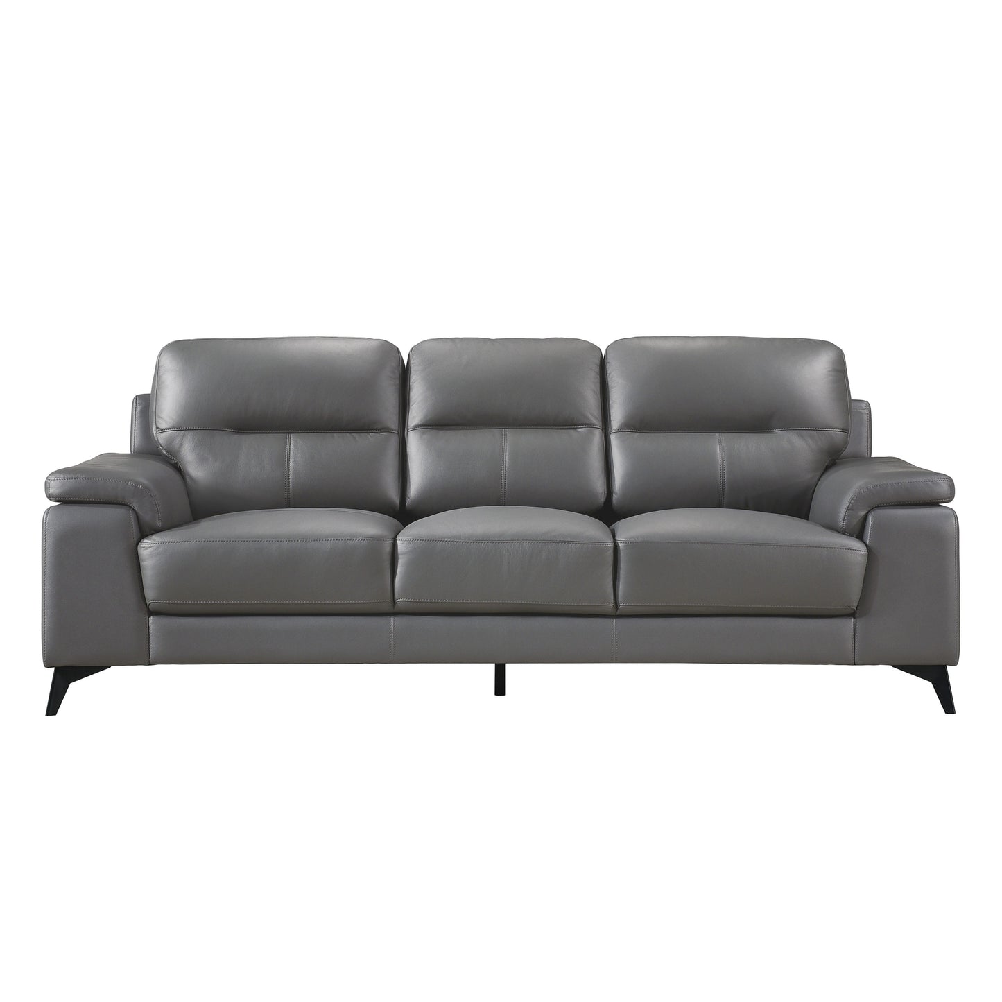 Homelegance Mischa Dark Gray Top Grain Leather Sectional Sofa 9514DGY-3