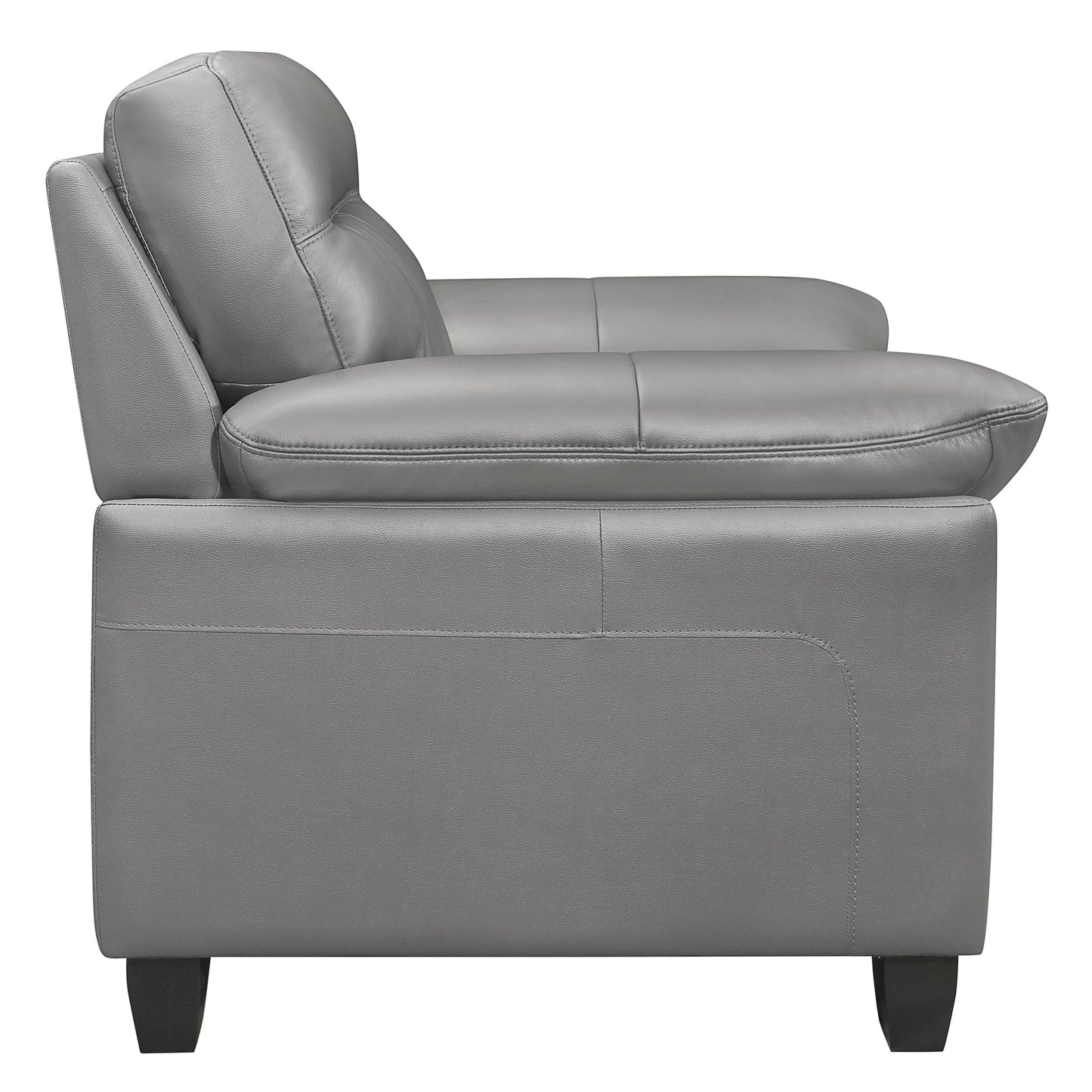 Homelegance Denizen Accent Chair in Gray Leather 9537GRY-1