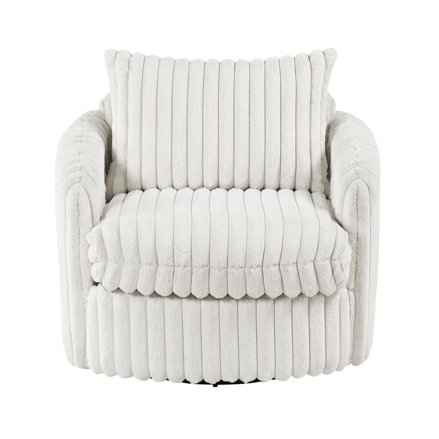 Homelegance Accent Chair Swivel Chair in Beige Fabric Stylish Comfort 9539BEG-1SW