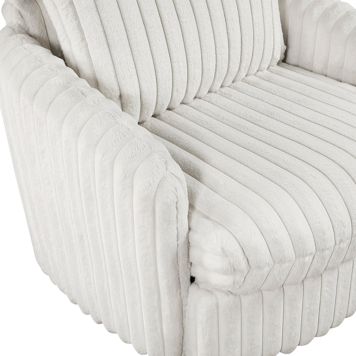 Homelegance Accent Chair Swivel Chair in Beige Fabric Stylish Comfort 9539BEG-1SW
