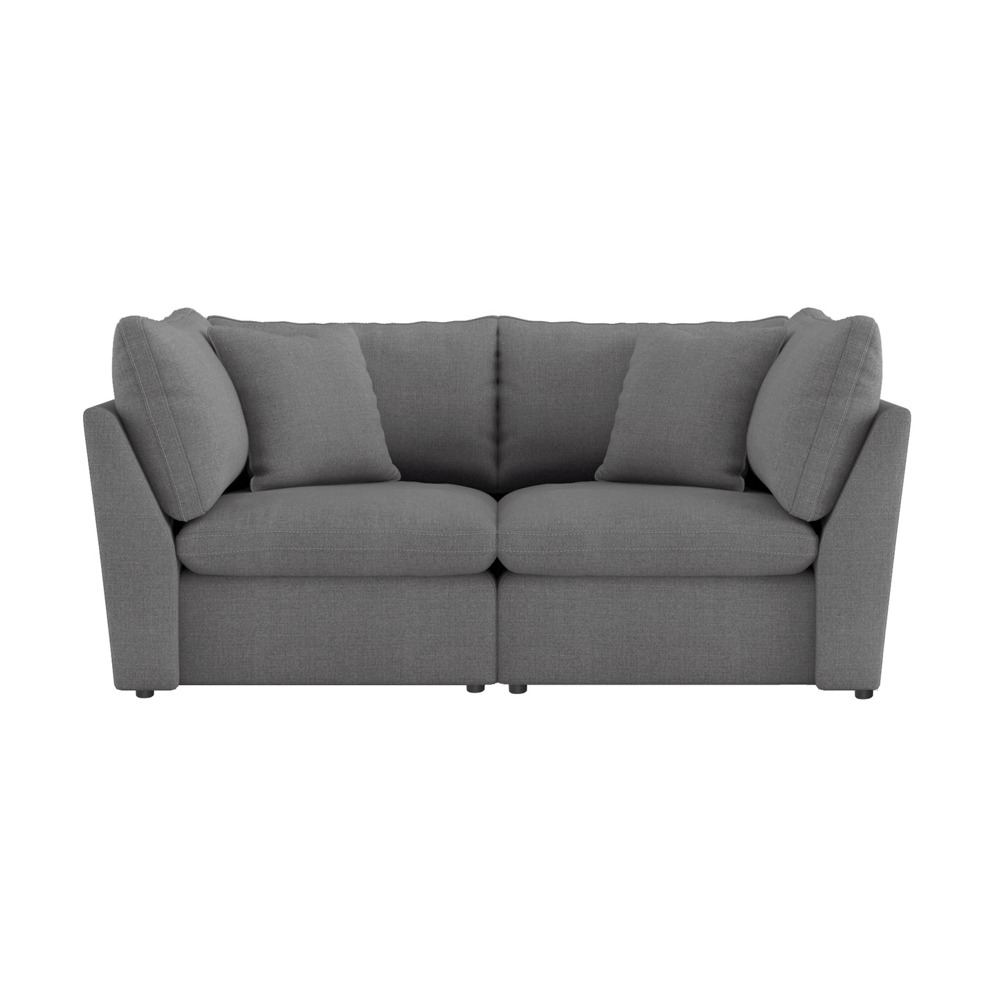 Homelegance Howerton Loveseat Gray Fabric Upholstery 9544GY-2CR
