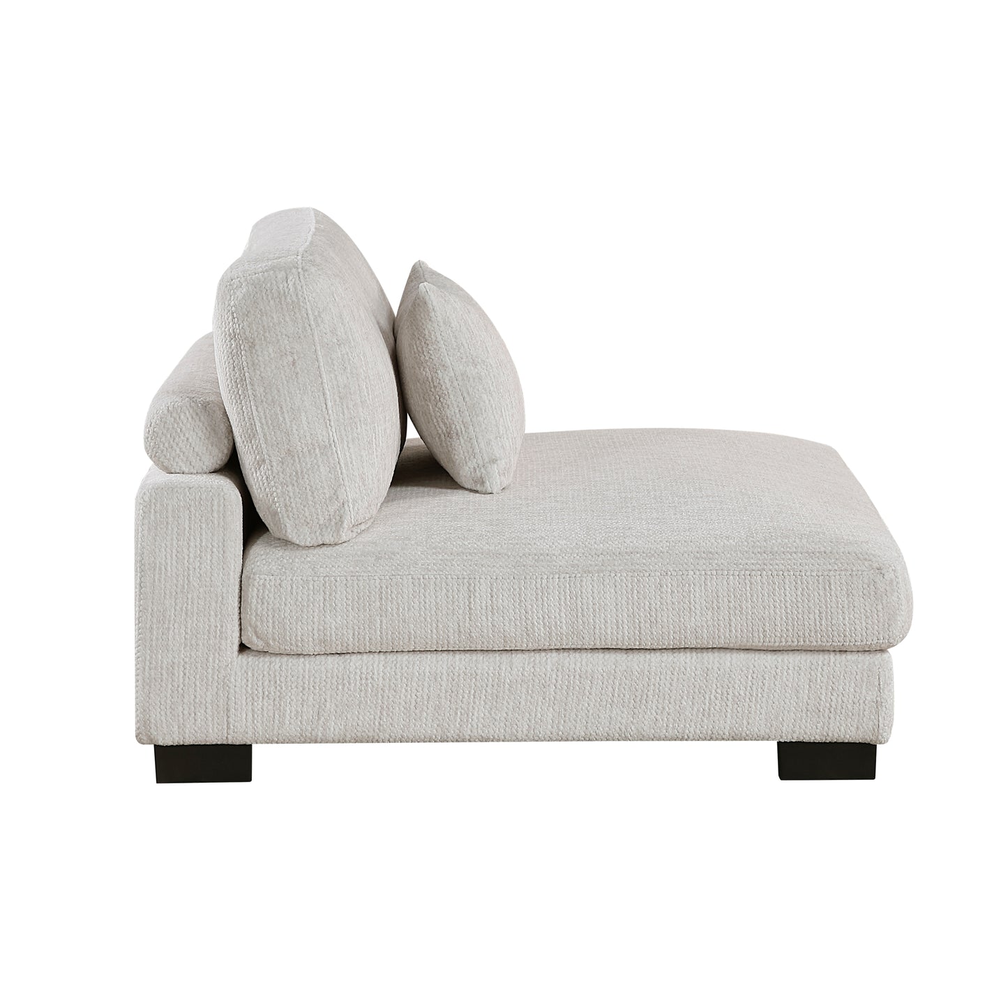 Homelegance Sectional Sofa in Beige with Reversible Chaise 9555BEG-42AC2VC