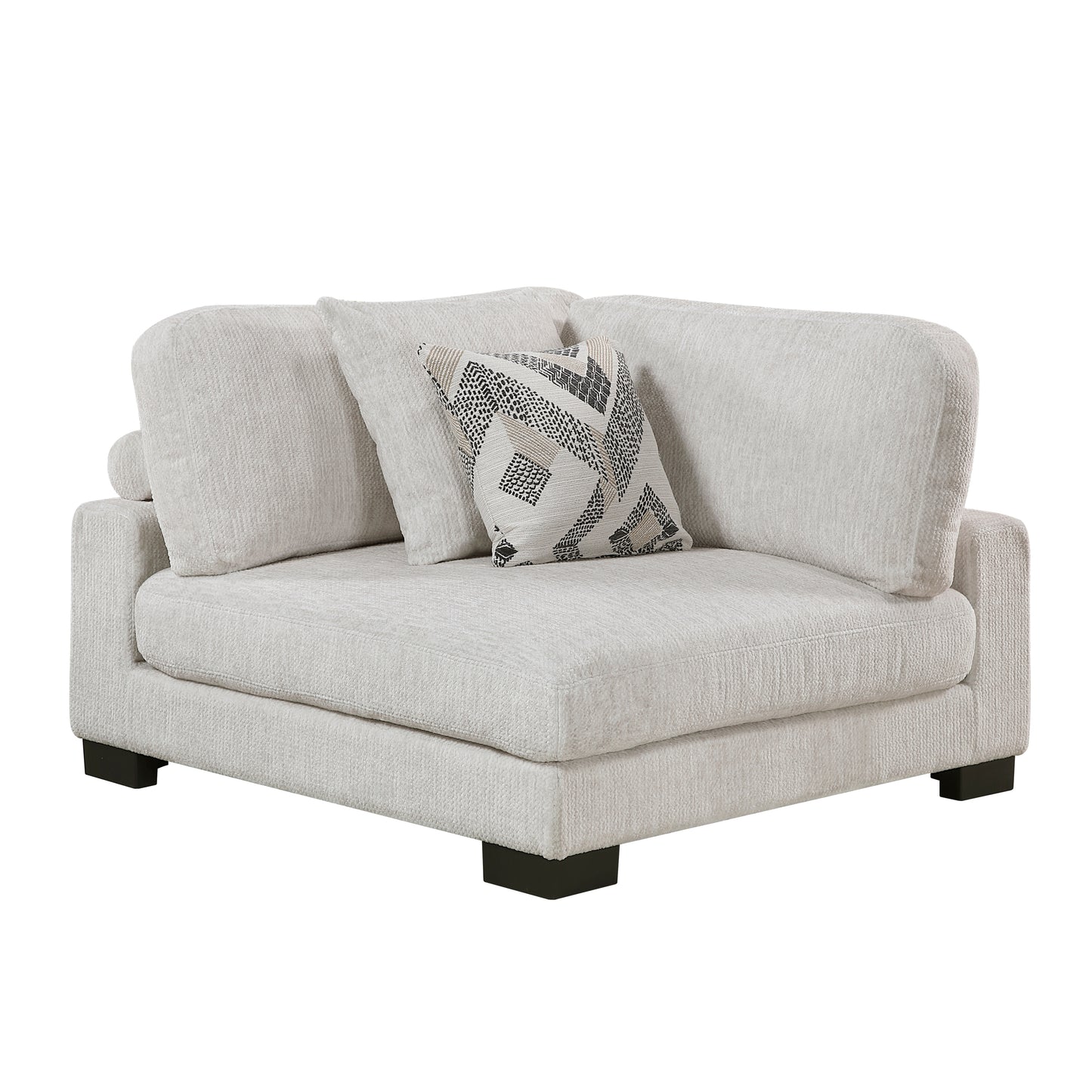 Homelegance Beige Sectional Sofa with Plush Pillows for Cozy Living Spaces 9555BEG-3