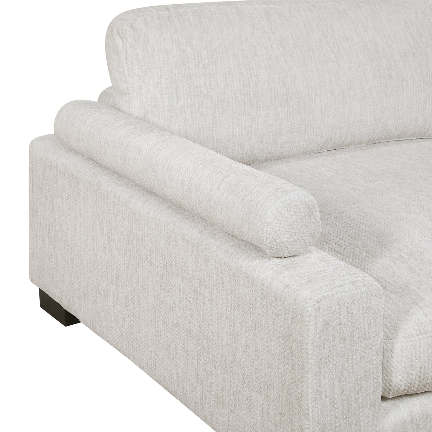 Homelegance Sectional Sofa in Beige with Reversible Chaise 9555BEG-5CR2ACVCOT