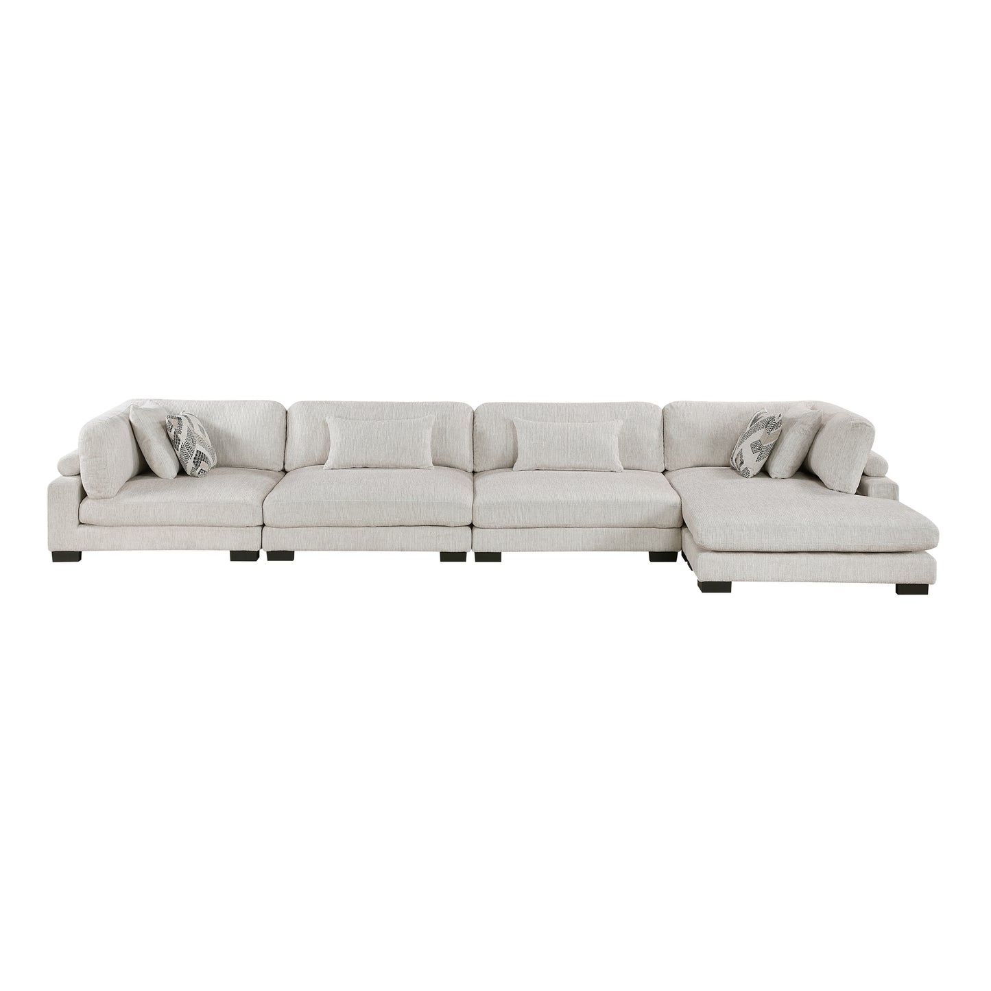 Homelegance Sectional Sofa in Beige with Reversible Chaise 9555BEG-4CR2ACVC