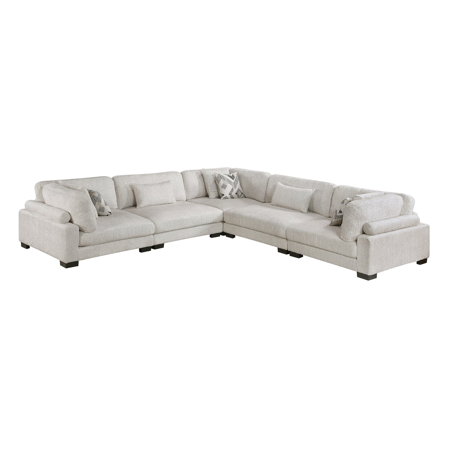Homelegance Sectional Sofa in Beige with Contemporary Design 9555BEG-53CR2AC