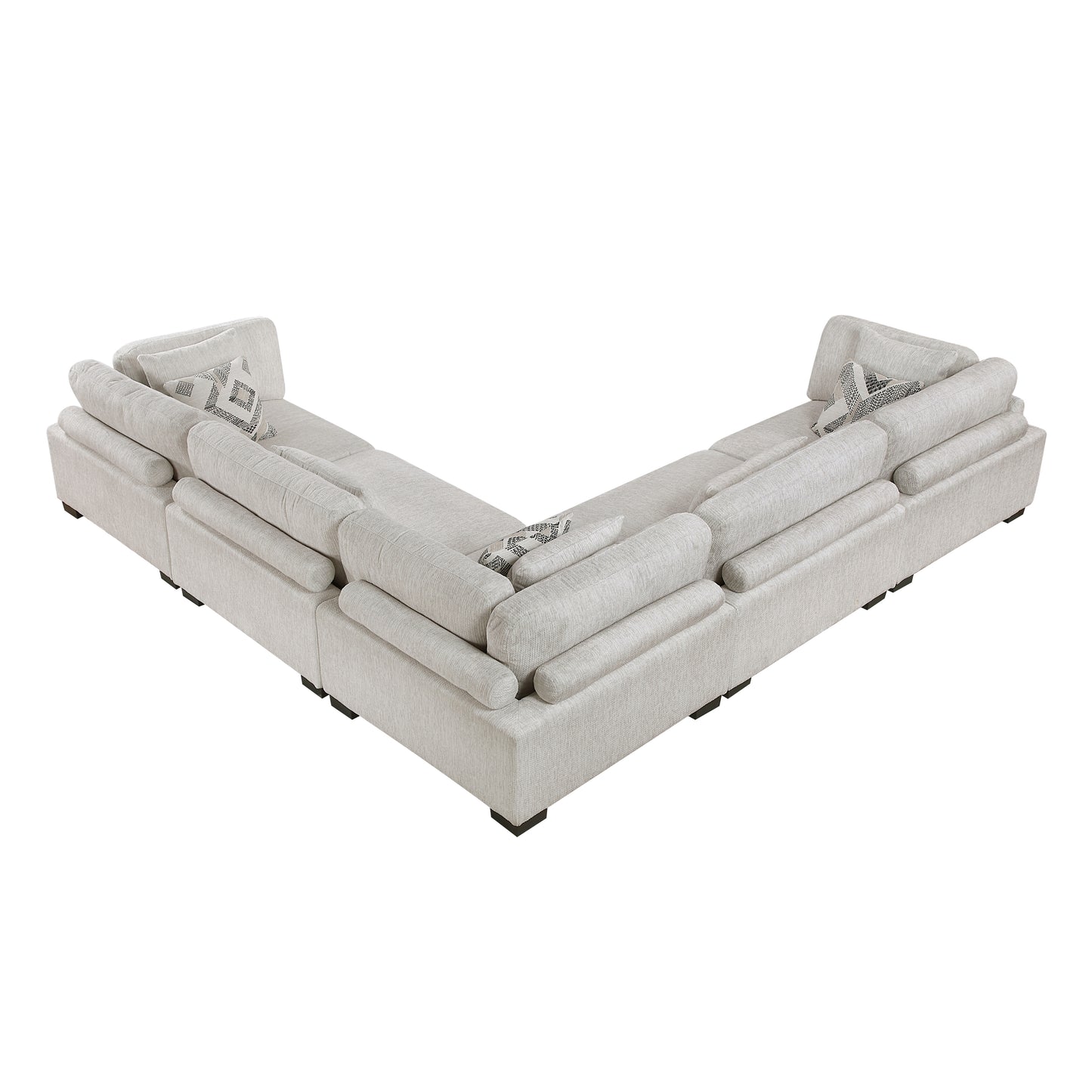Homelegance Sectional Sofa in Beige with Contemporary Design 9555BEG-53CR2AC