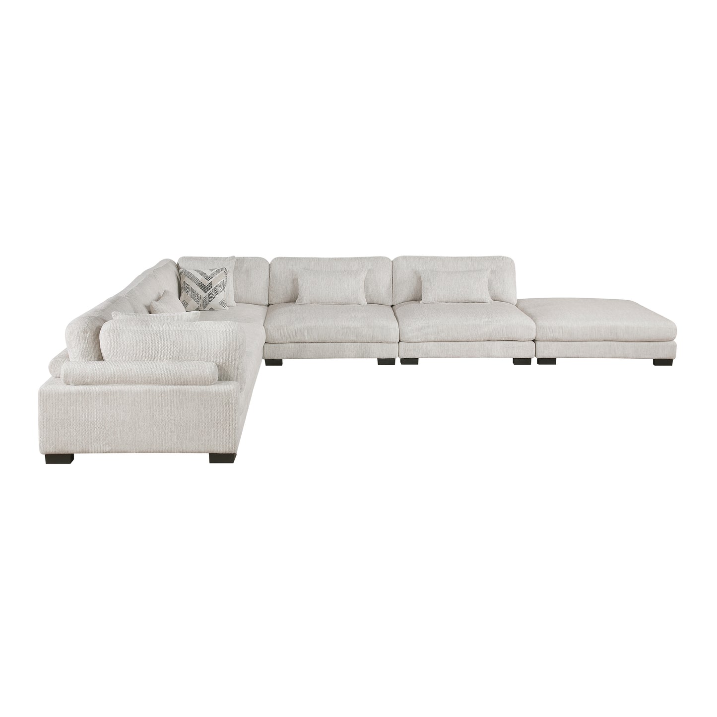 Homelegance Sectional Sofa in Beige with Contemporary Design 9555BEG-62CR3ACOT