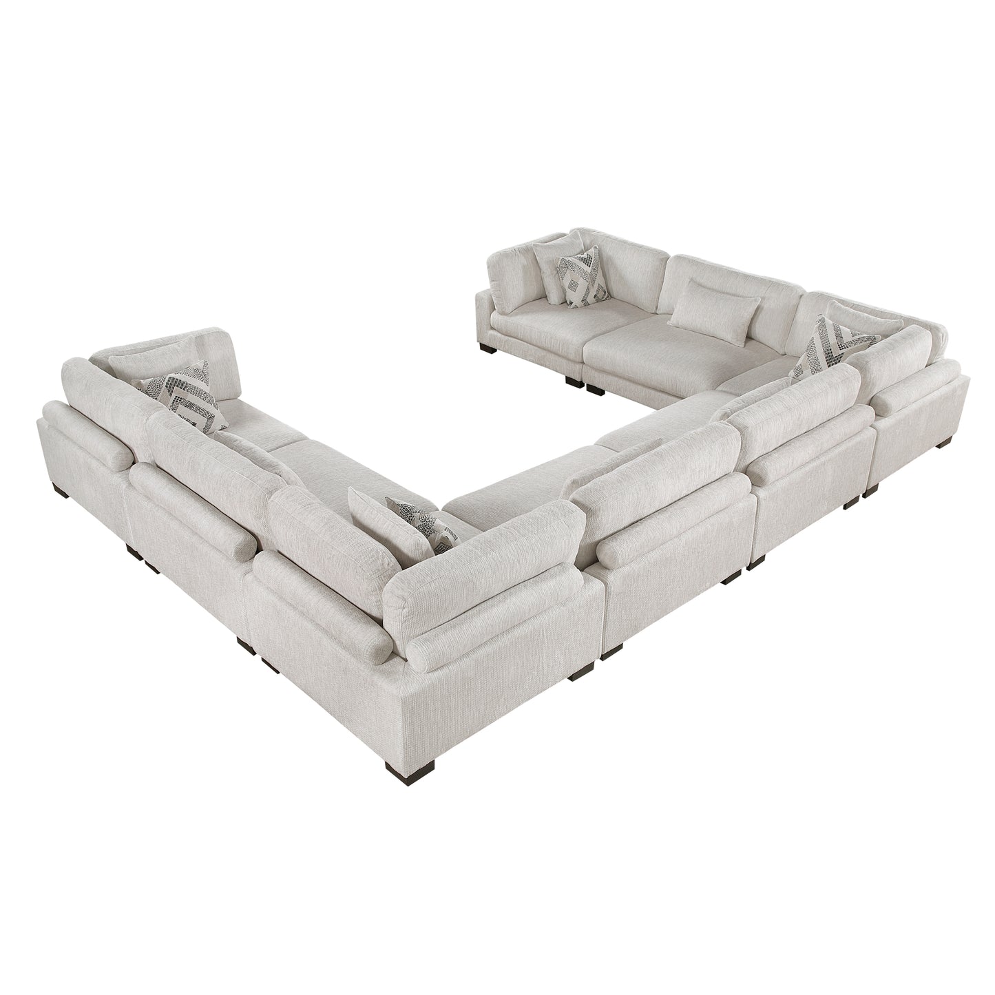 Homelegance Sectional Sofa in Beige with Contemporary Design 9555BEG-84CR4AC