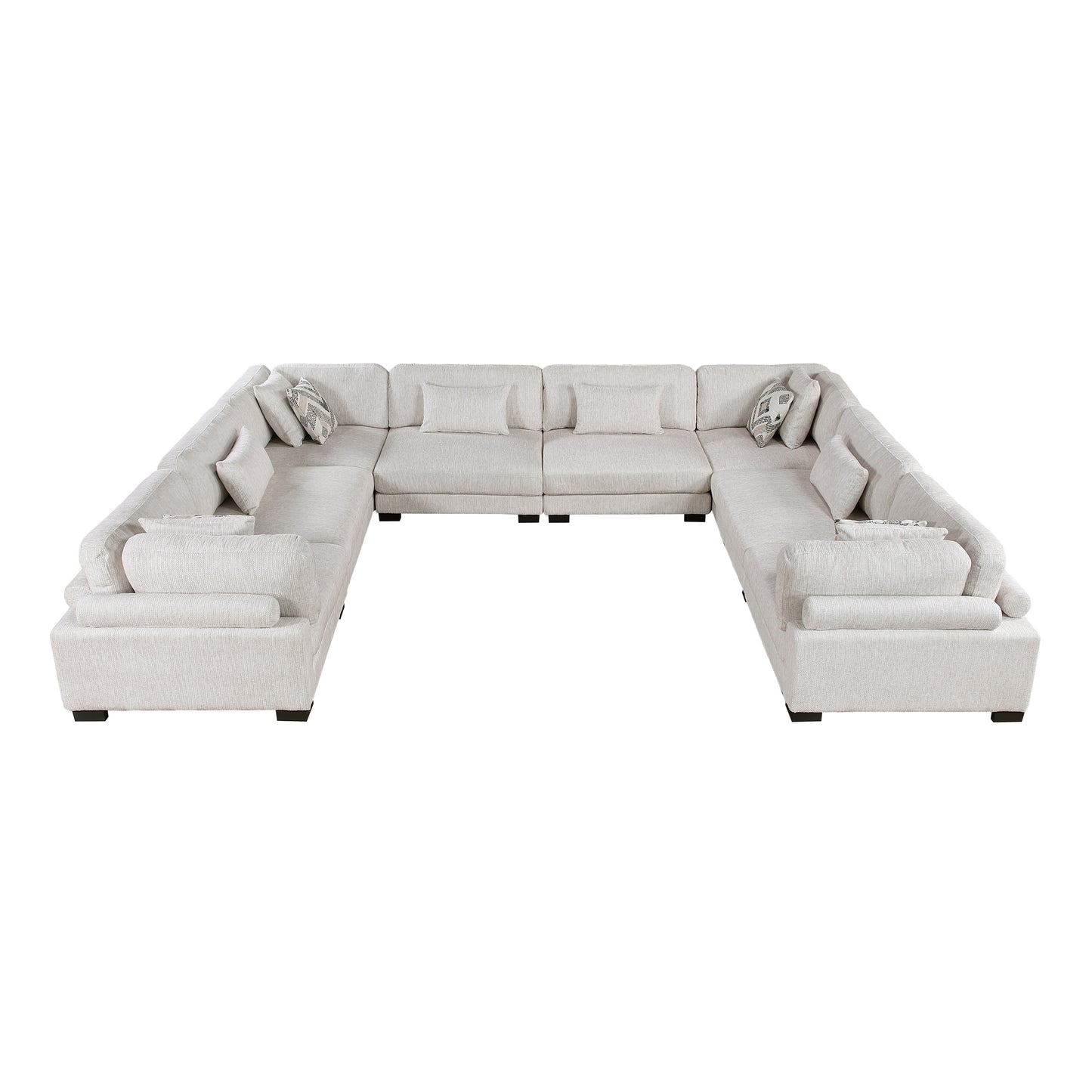 Homelegance Sectional Sofa in Beige with Contemporary Design 9555BEG-84CR4AC