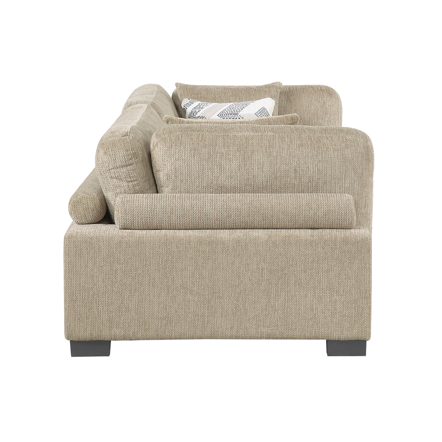 Homelegance Loveseat Brown Upholstered Stylish Seating Solution 9555BRW-2