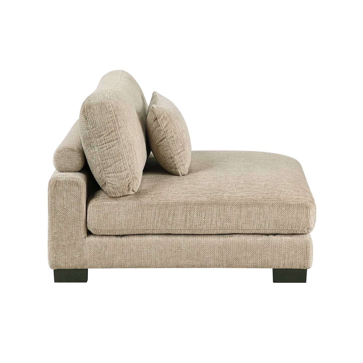 Homelegance Sectional Sofa in Brown and Beige 9555BRW-42AC2VC