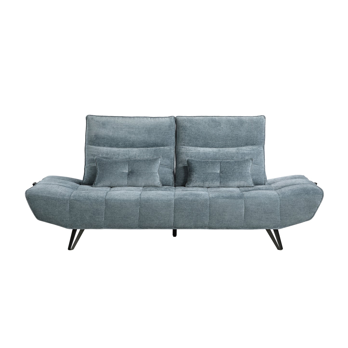 Homelegance Quonsett Blue Chenille Sectional Sofa with Adjustable Headrests 9556BUE-3PW