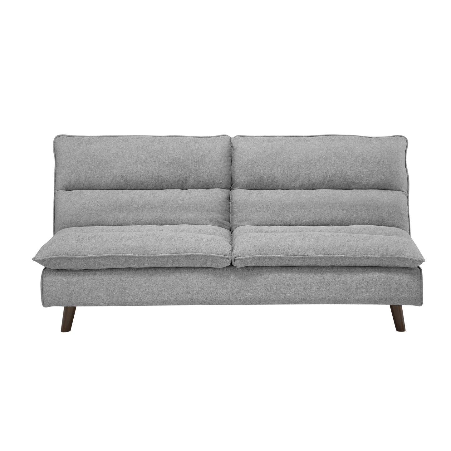Homelegance Mackay Futton Light Gray Textured Fabric Click-Clack 9560GY-3CL