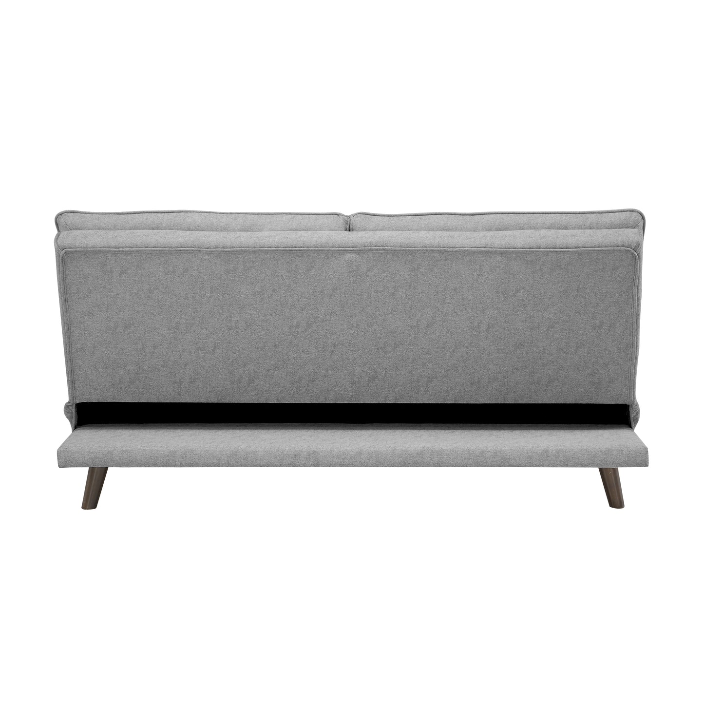Homelegance Mackay Futton Light Gray Textured Fabric Click-Clack 9560GY-3CL