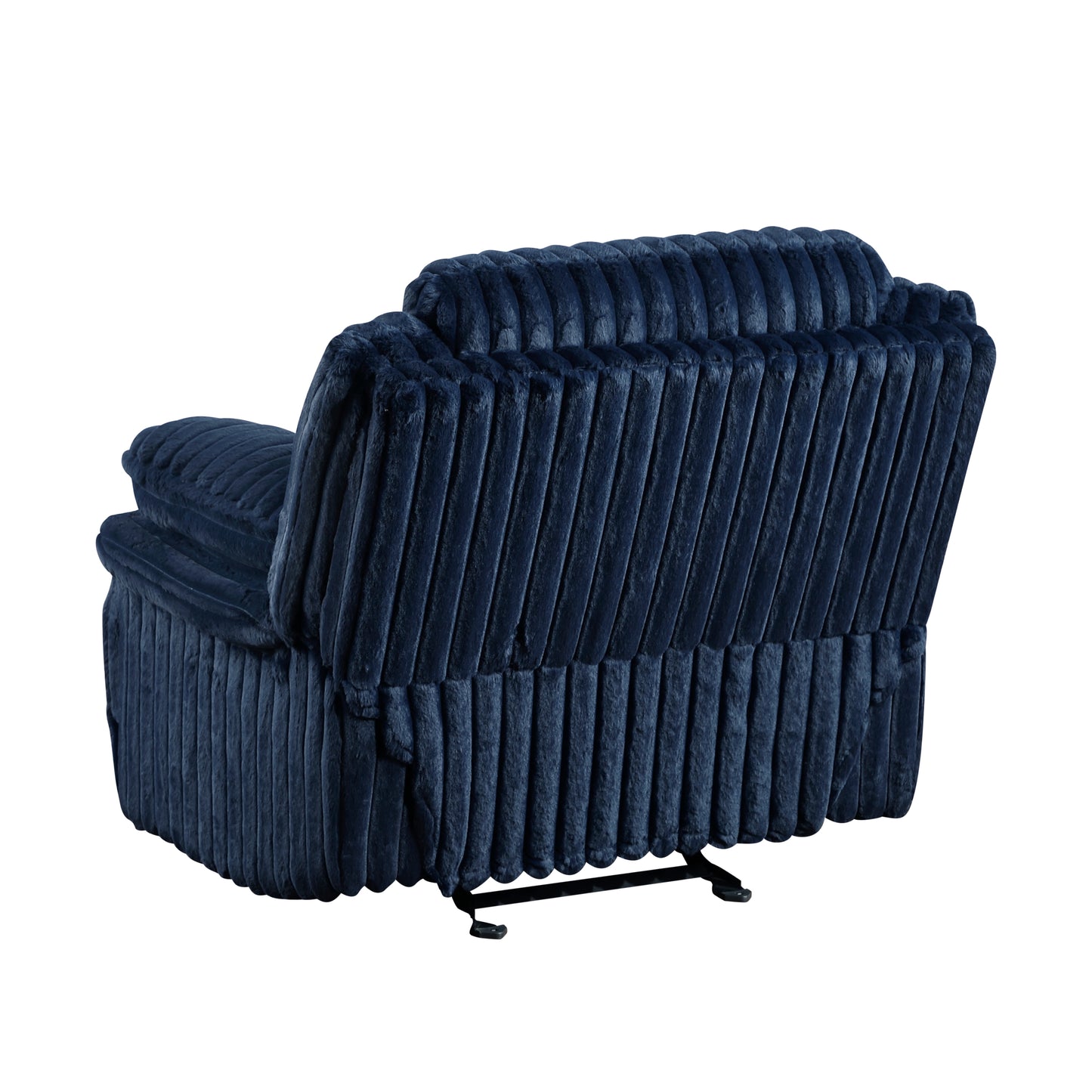 Homelegance Glider Recliner Chair in Blue Fabric 9577BU-1