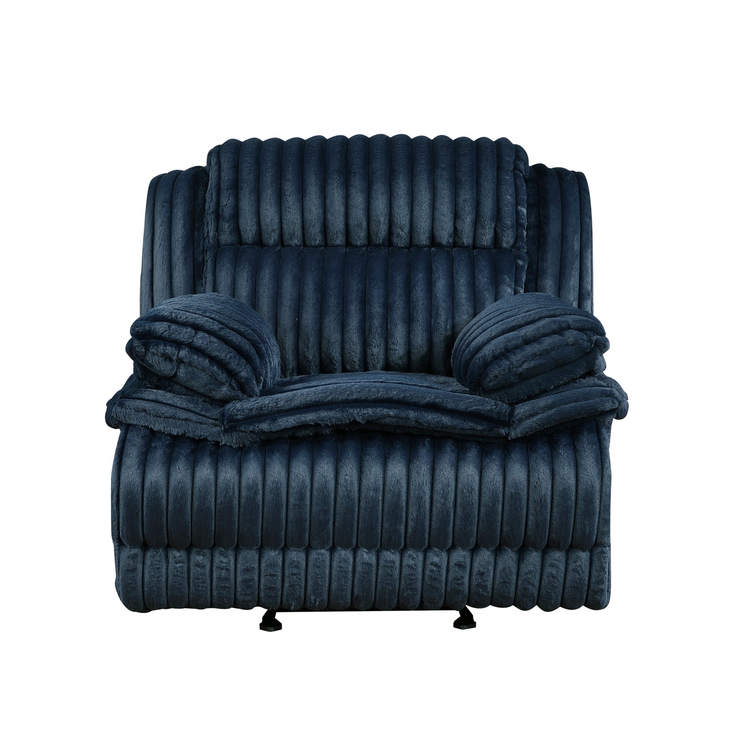 Homelegance Glider Recliner Chair in Blue Fabric 9577BU-1