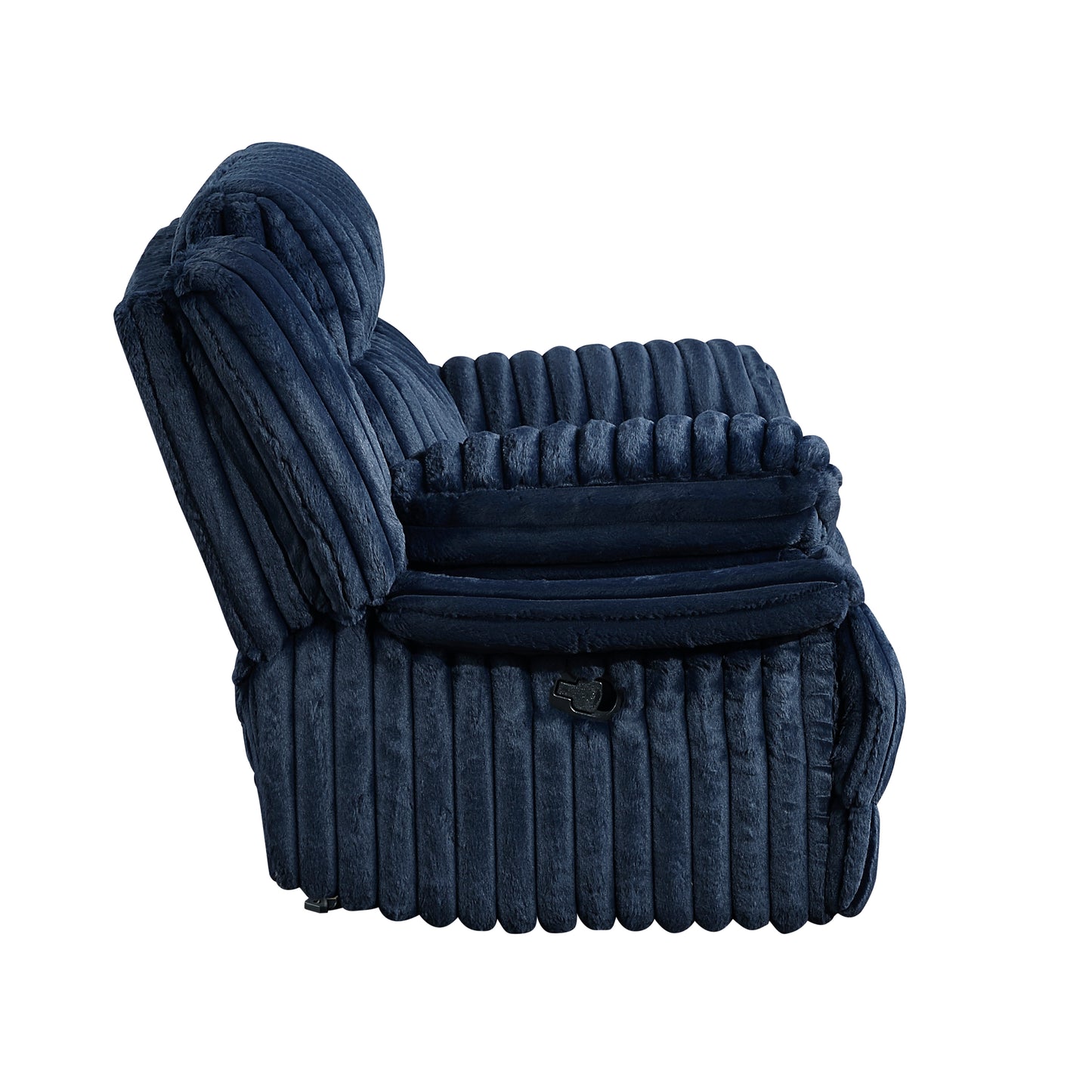 Homelegance Glider Recliner Chair in Blue Fabric 9577BU-1