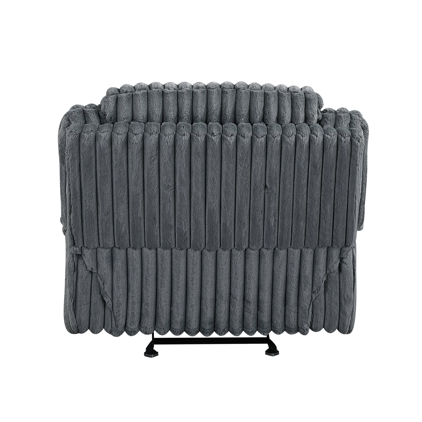 Homelegance Glider Recliner Chair in Dark Gray Fabric 9577DG-1